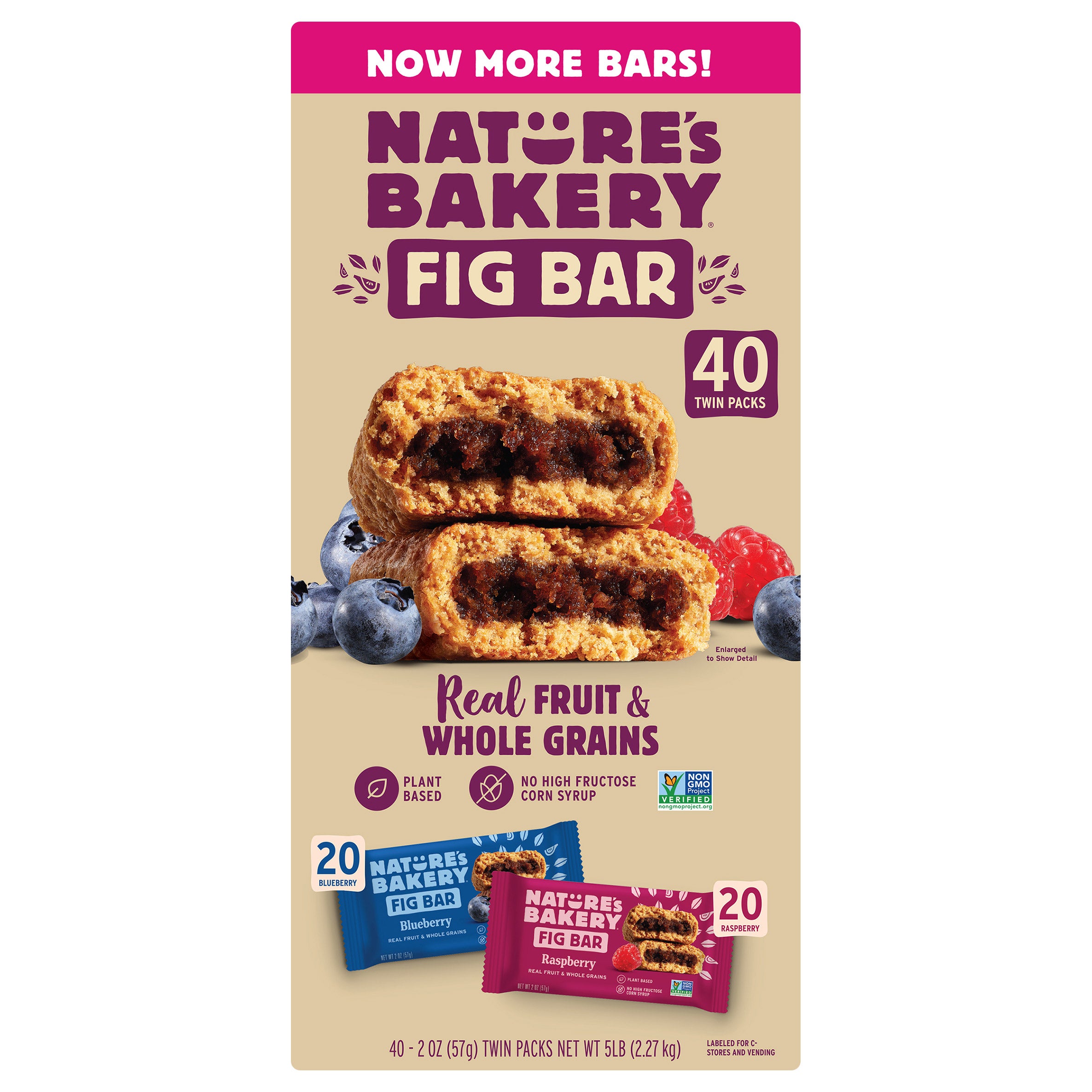 NATURE'S BAKERY FIG BAR VARIETY 40 CT / 2.0 OZ - Image 1