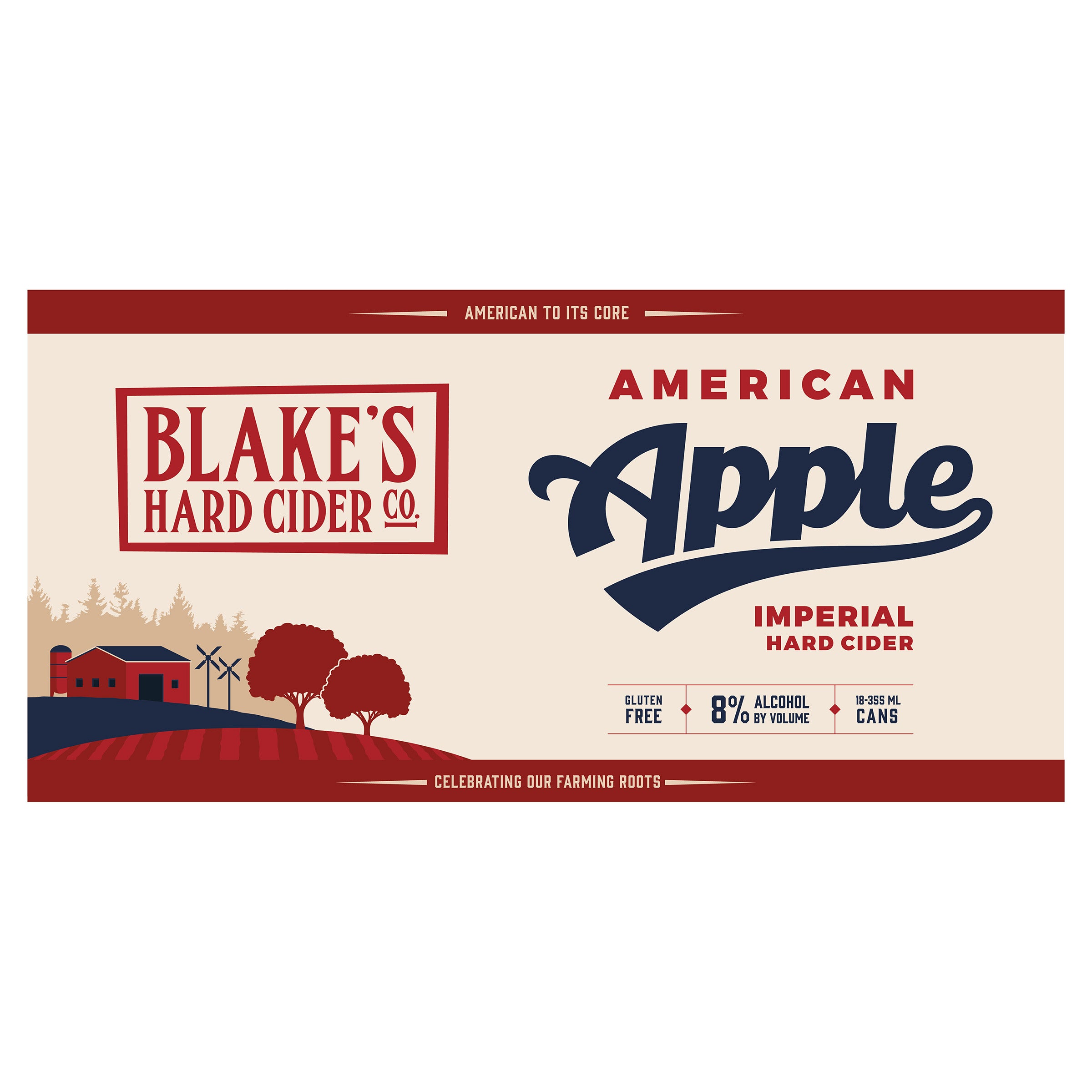 BLAKE'S HARD CIDER AMERICAN APPLE 18/12 OUNCE CANS - Image 1