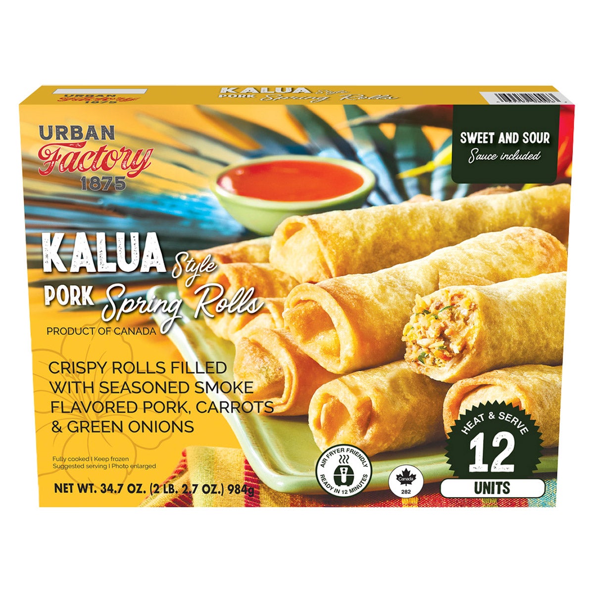 URBAN FACTORY PORK SPRING ROLLS 34.7 OZ