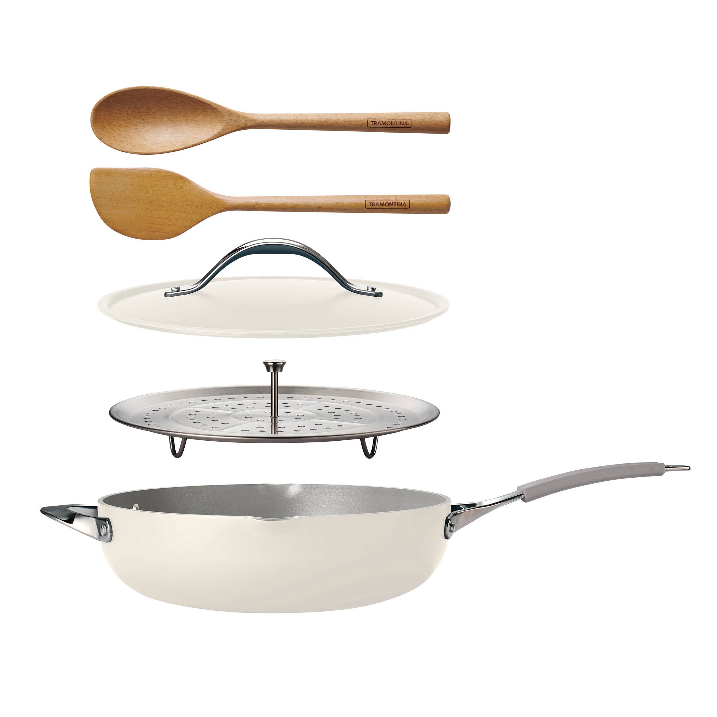 TRAMONTINA CERAMIC NON-STICK 5-QUART ALL-IN-ONE PAN