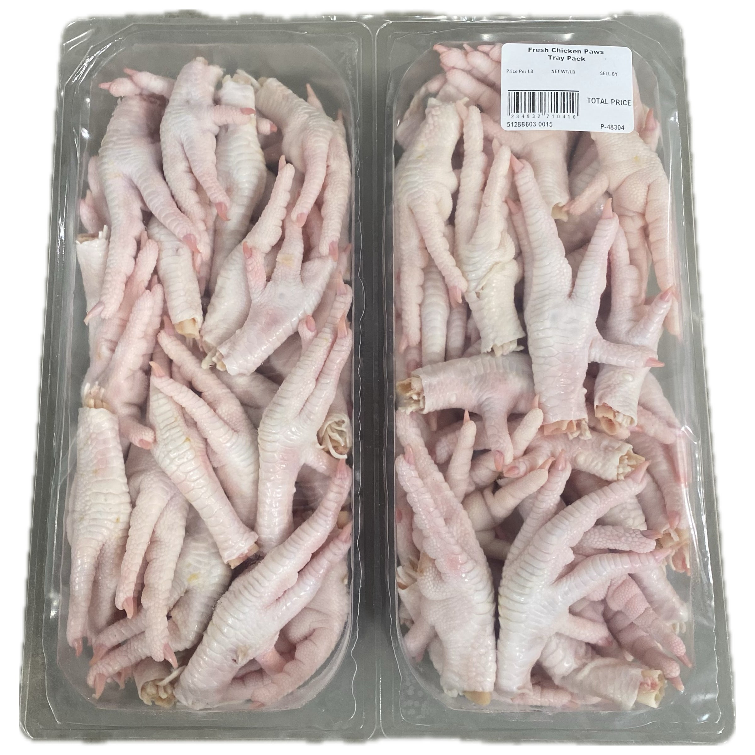 FRESH CHICKEN PAWS PER LB
