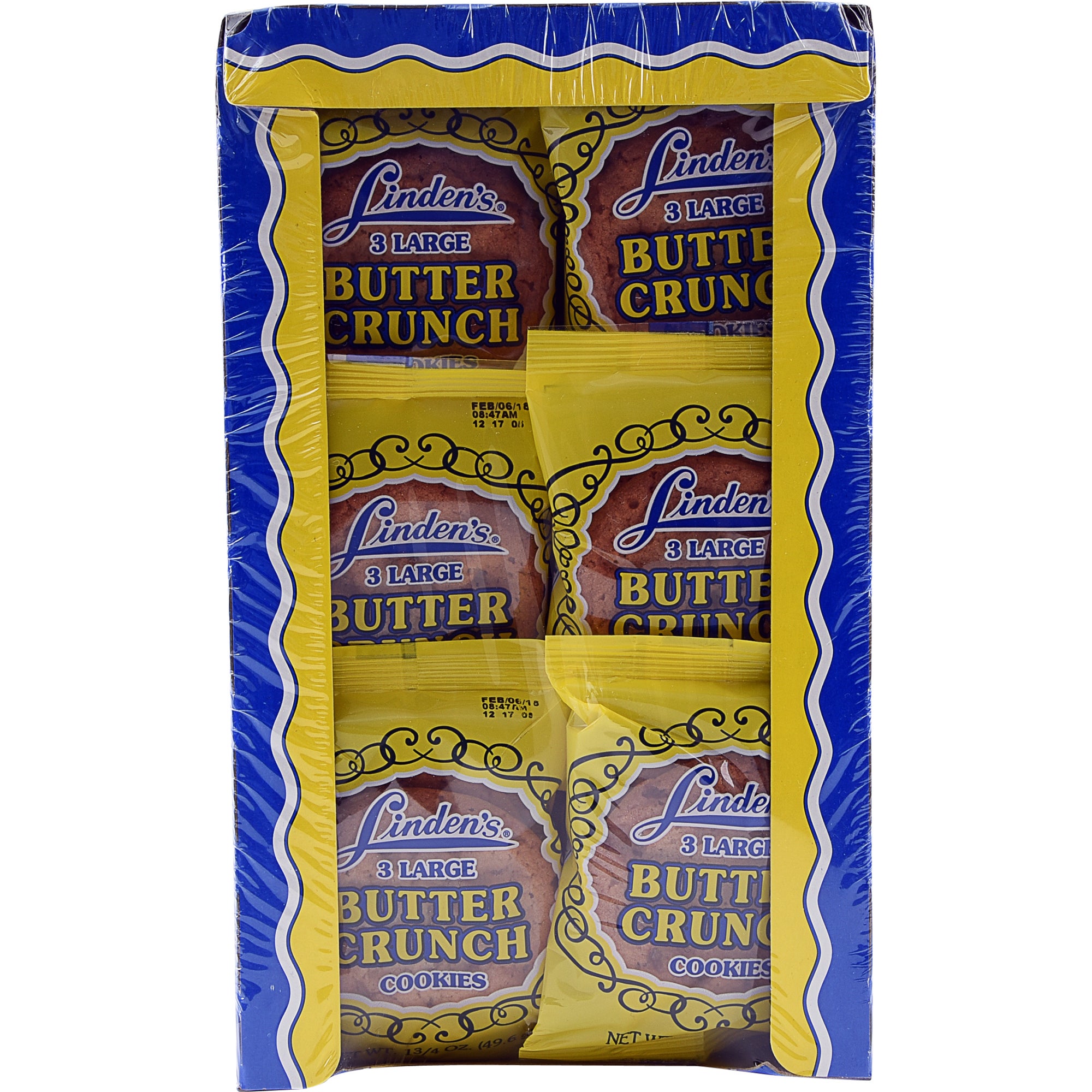 LINDEN'S BUTTER CRUNCH COOKIES 18 CT (2.025 LBS)