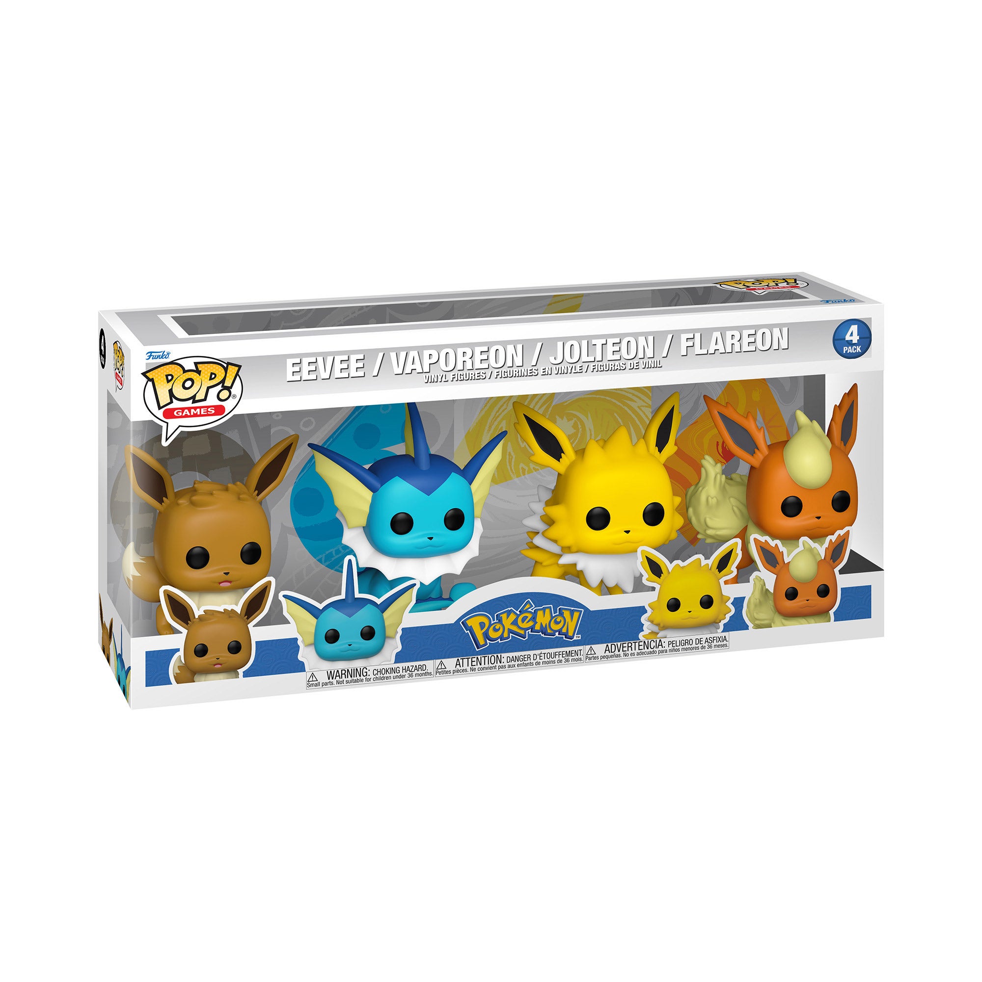 FUNKO POP POKEMON OR DISNEY PRINCESS 4-PACK
