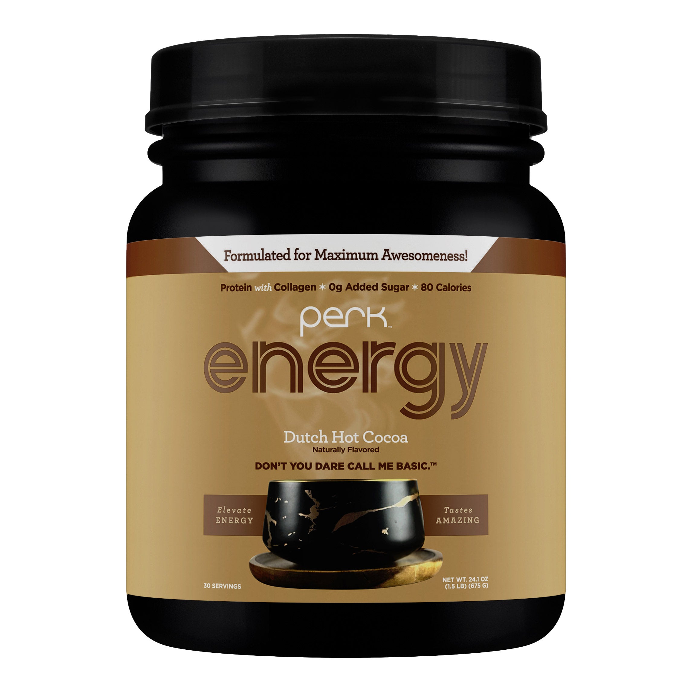 PERK ENERGY DUTCH HOT COCOA 24.1 OZ - Image 1