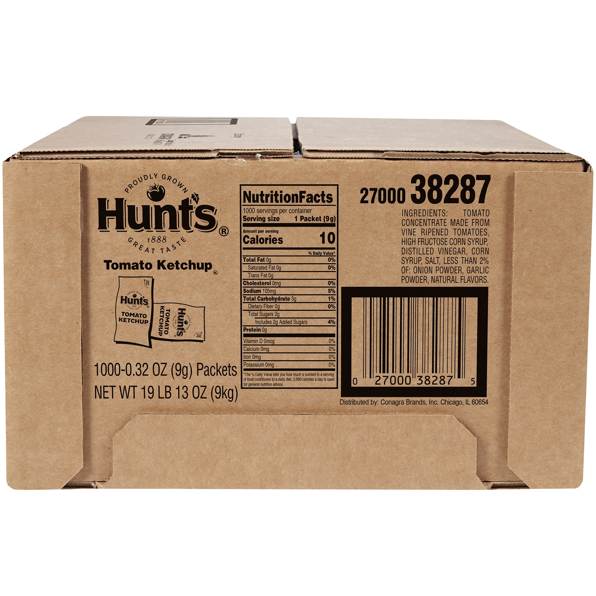 HUNT'S KETCHUP PACKETS 1000 CT (19.8 LBS) - Image 1