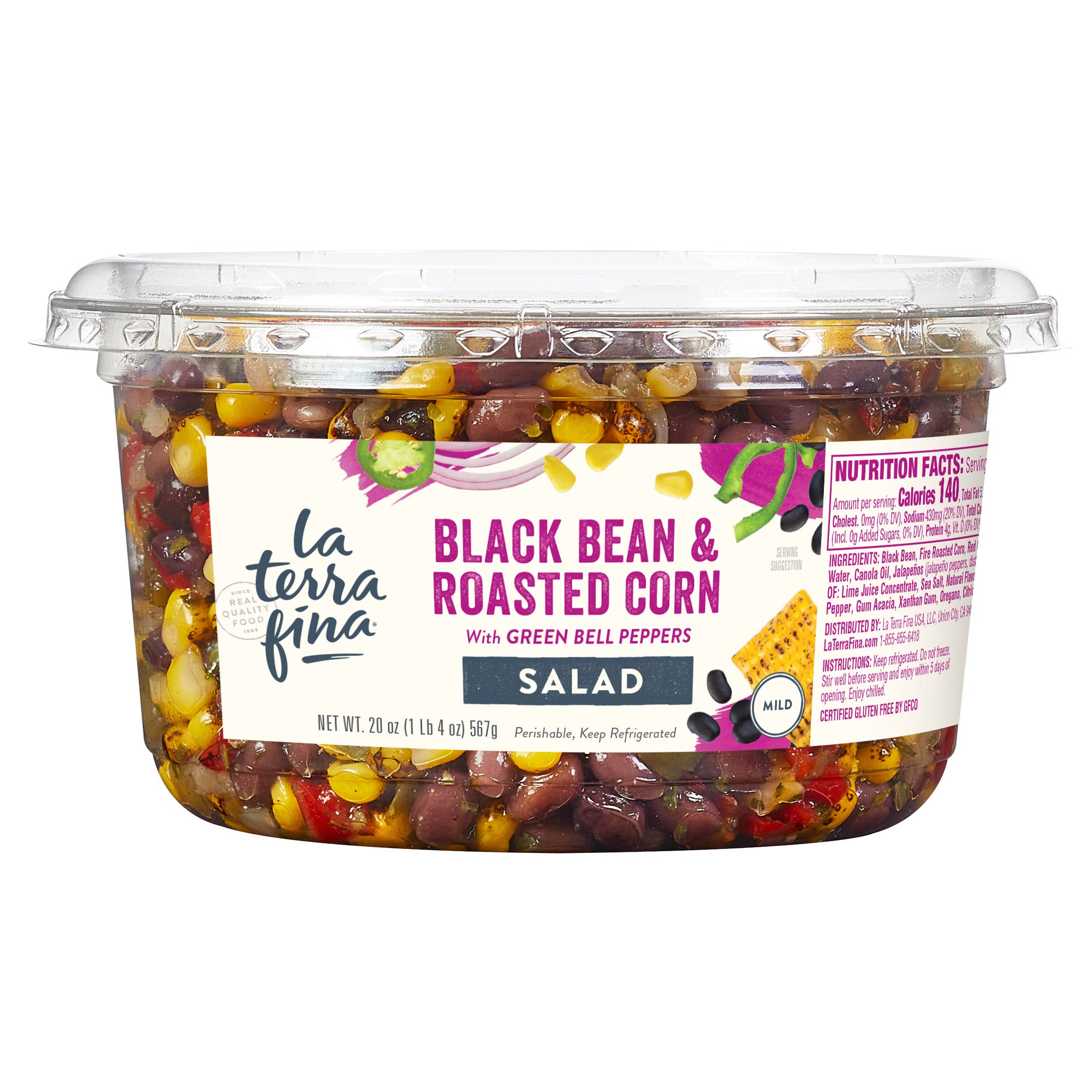 LA TERRA FINA BLACK BEAN AND CORN SALAD 20 OZ - Image 1