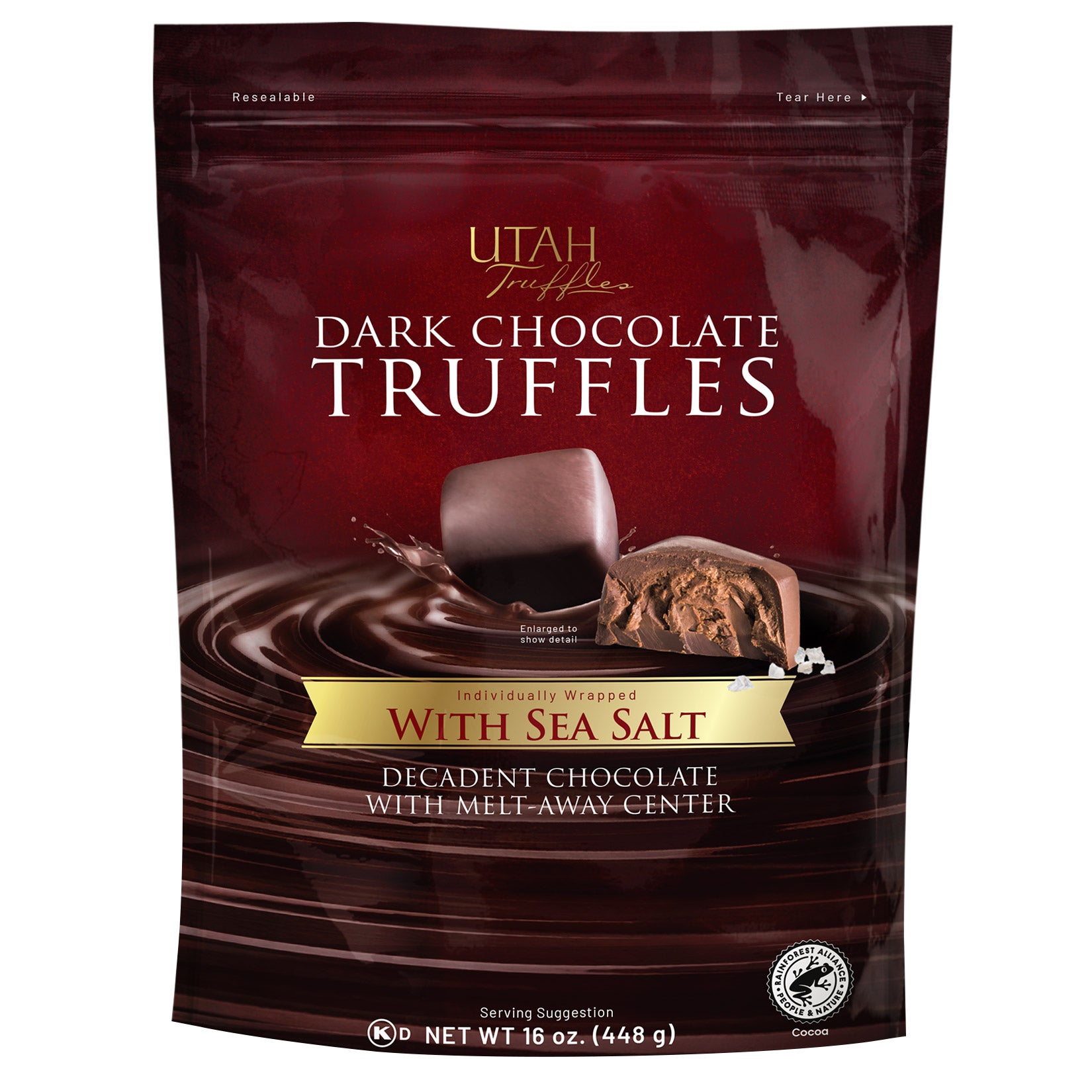 UTAH TRUFFLES DARK CHOCOLATE 16 OZ