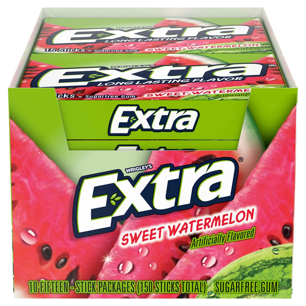 EXTRA SWEET WATERMELON GUM 10 CT/15 PC - Image 1