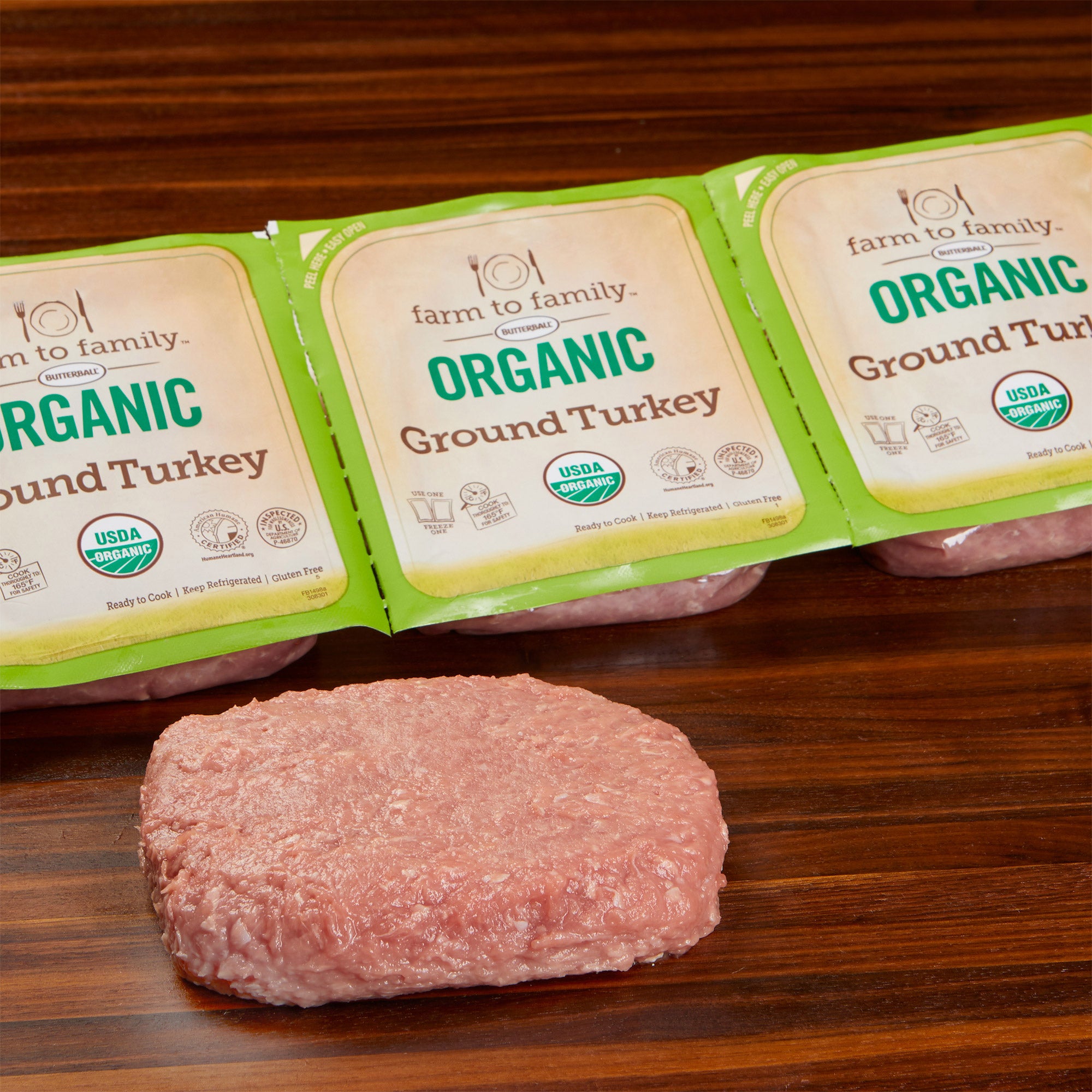 ORGANIC GROUND TURKEY PER LB.