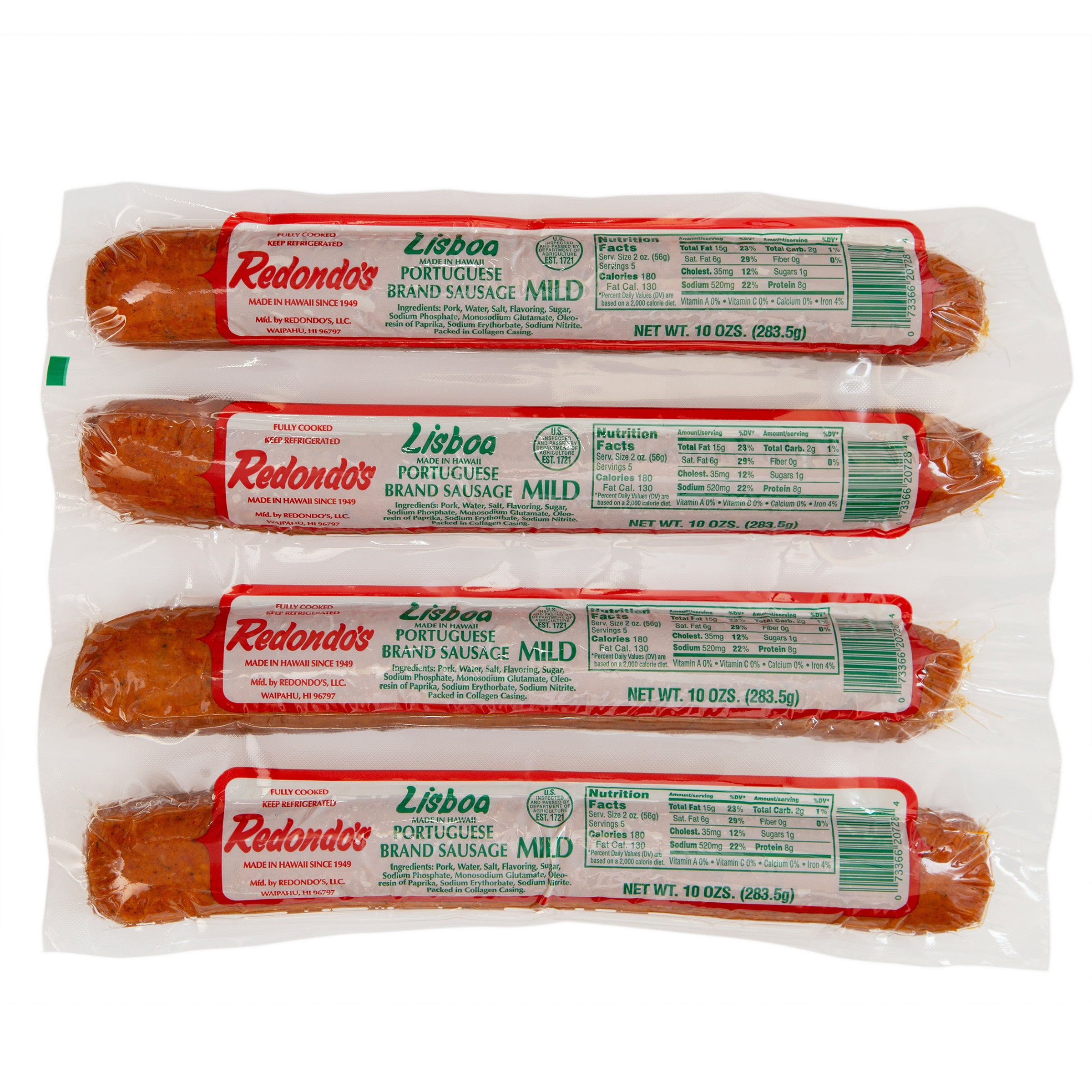 REDONDO'S PORTUGUESE SAUSAGE 4/10 OZ