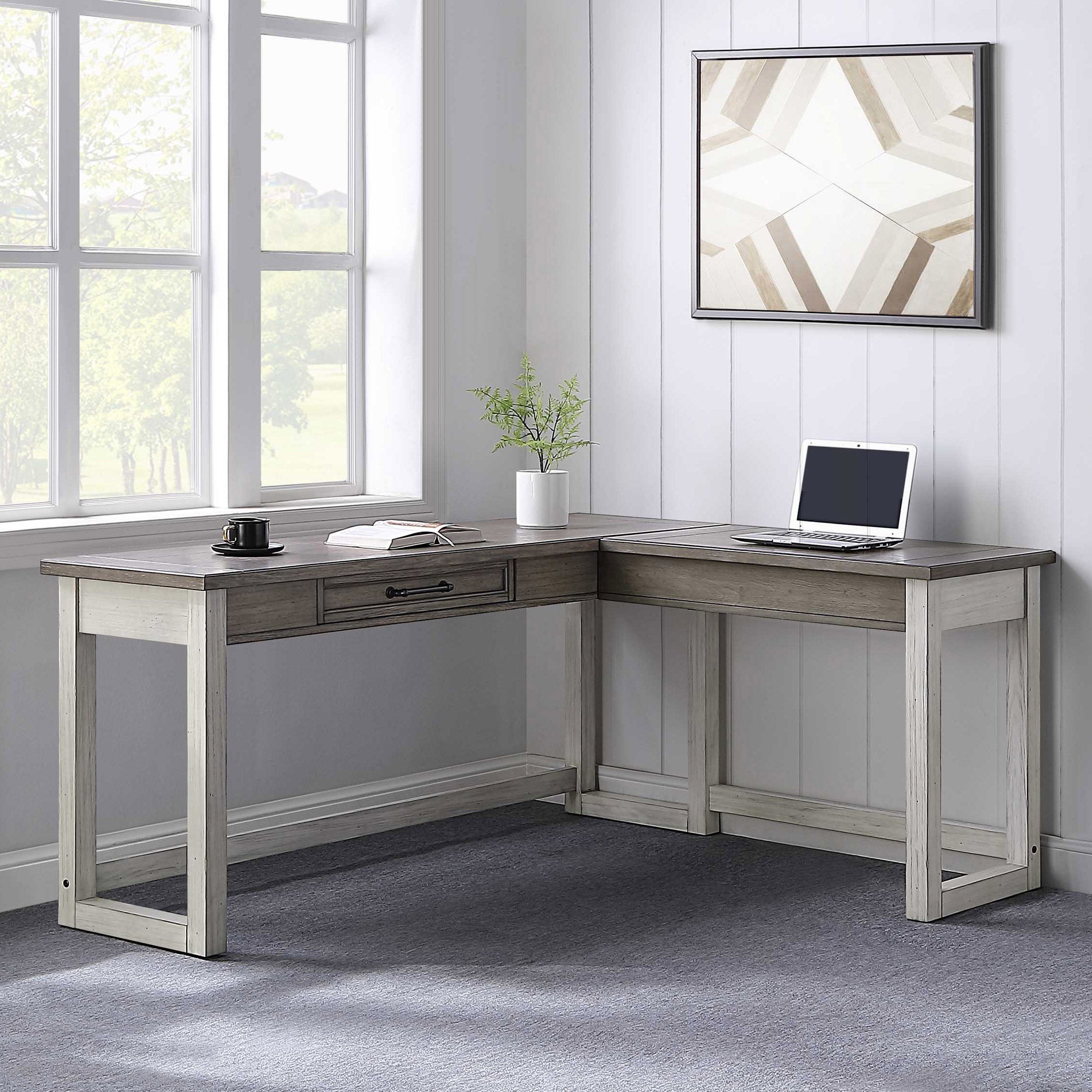 BAYSIDE FURNISHINGS EVELYN MAE CORNER DESK - Image 1