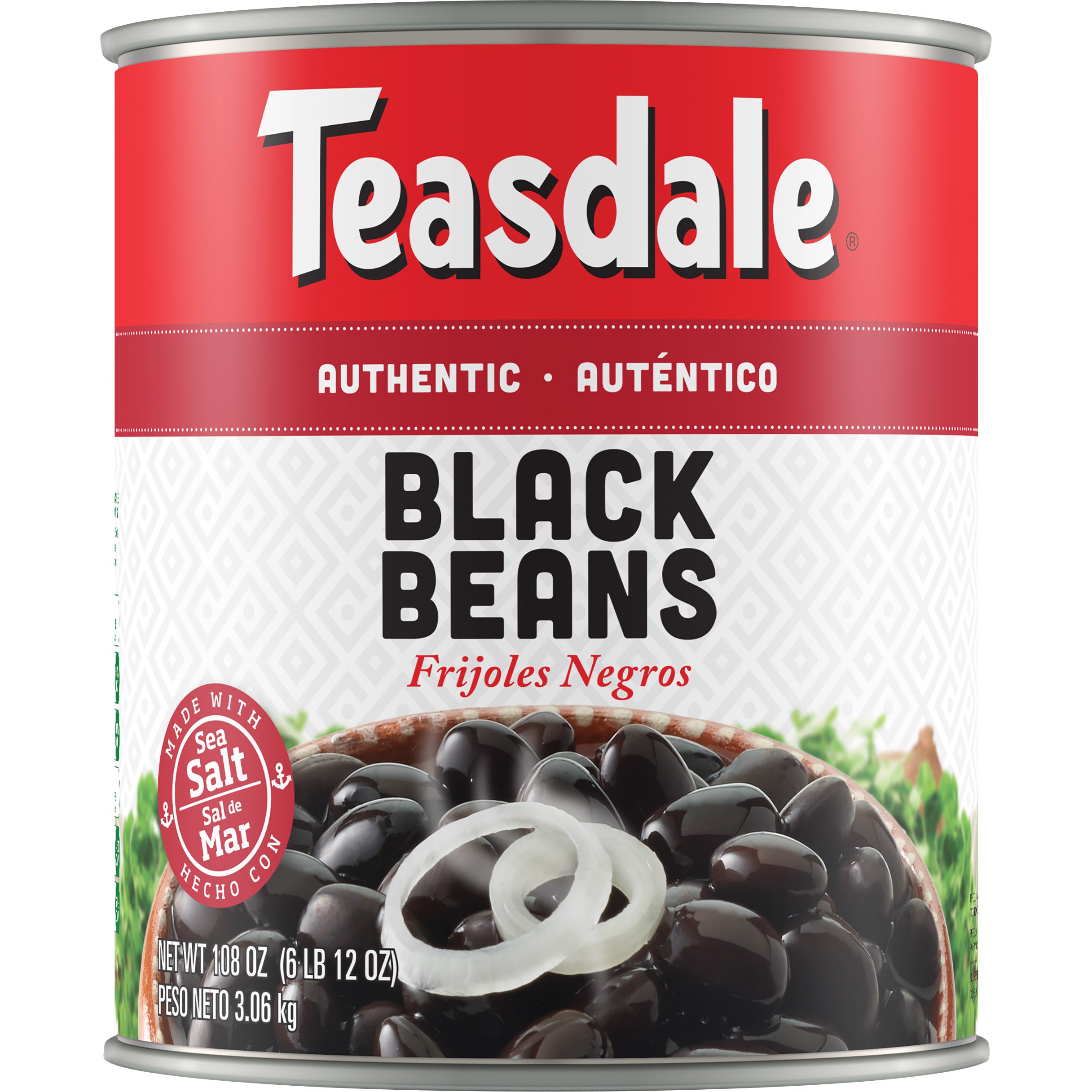 TEASDALE BLACK BEANS #10 CAN