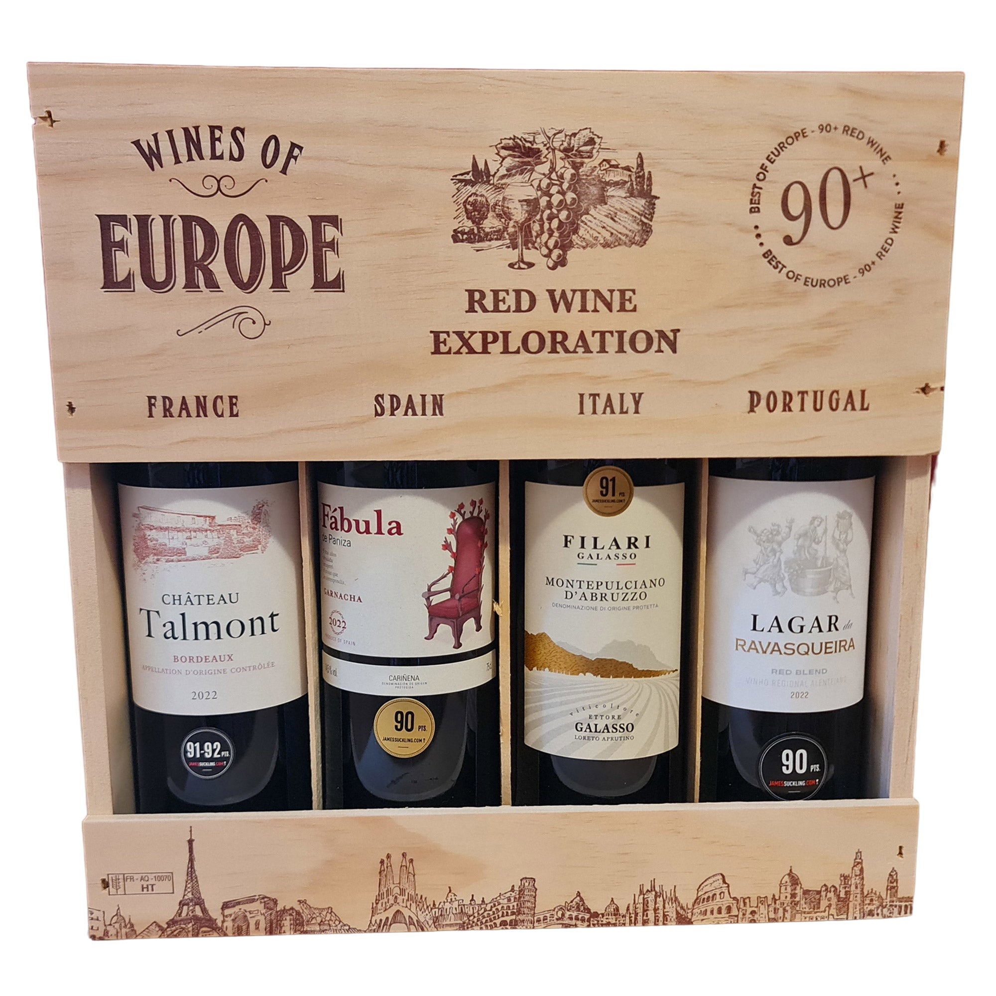 WINES OF EUROPE RED WINE EXPLORATION 90 POINT 4/750ML