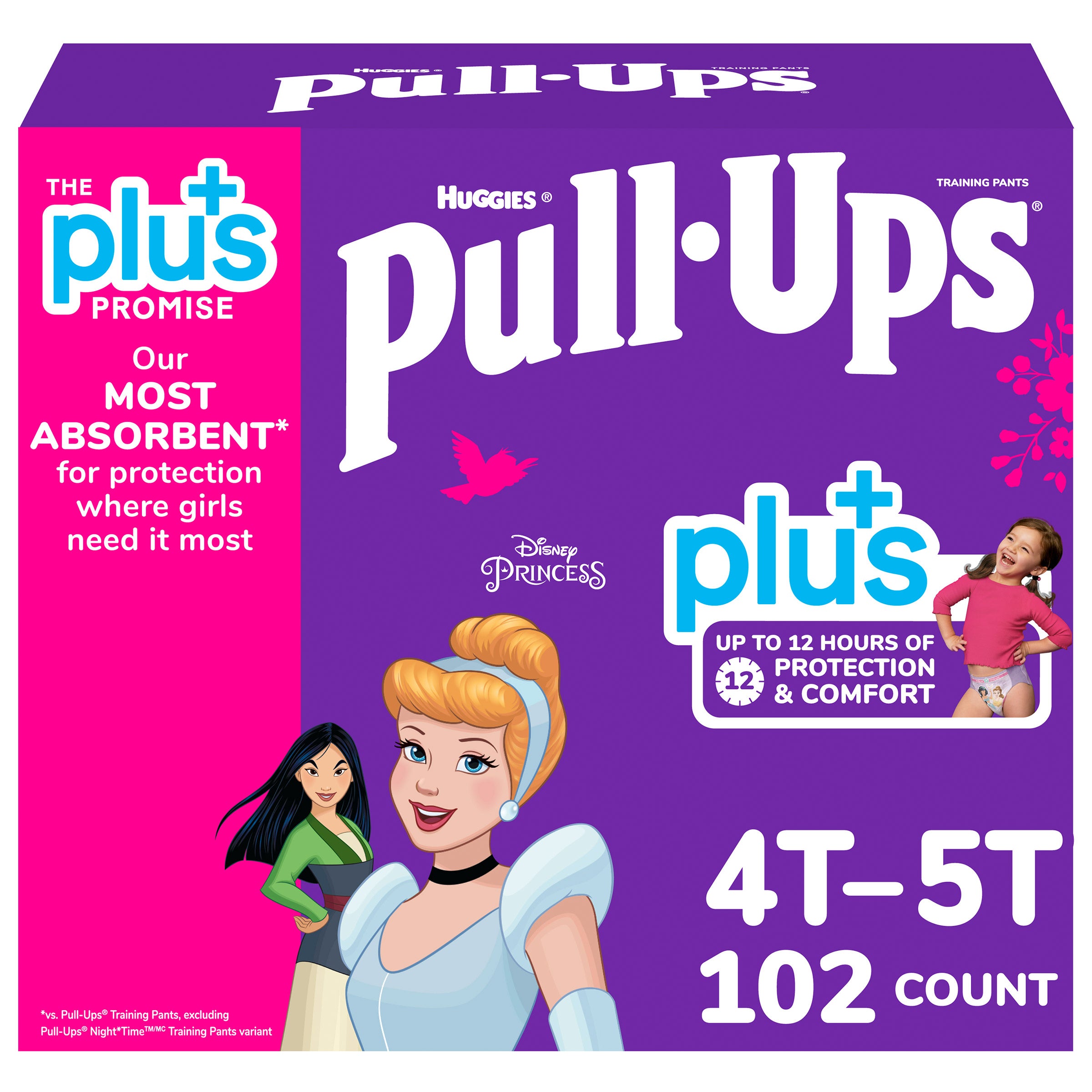 HUGGIES PLUS BOYS/GIRLS PULL-UPS TRAINING PANTS 4T-5T - Image 1