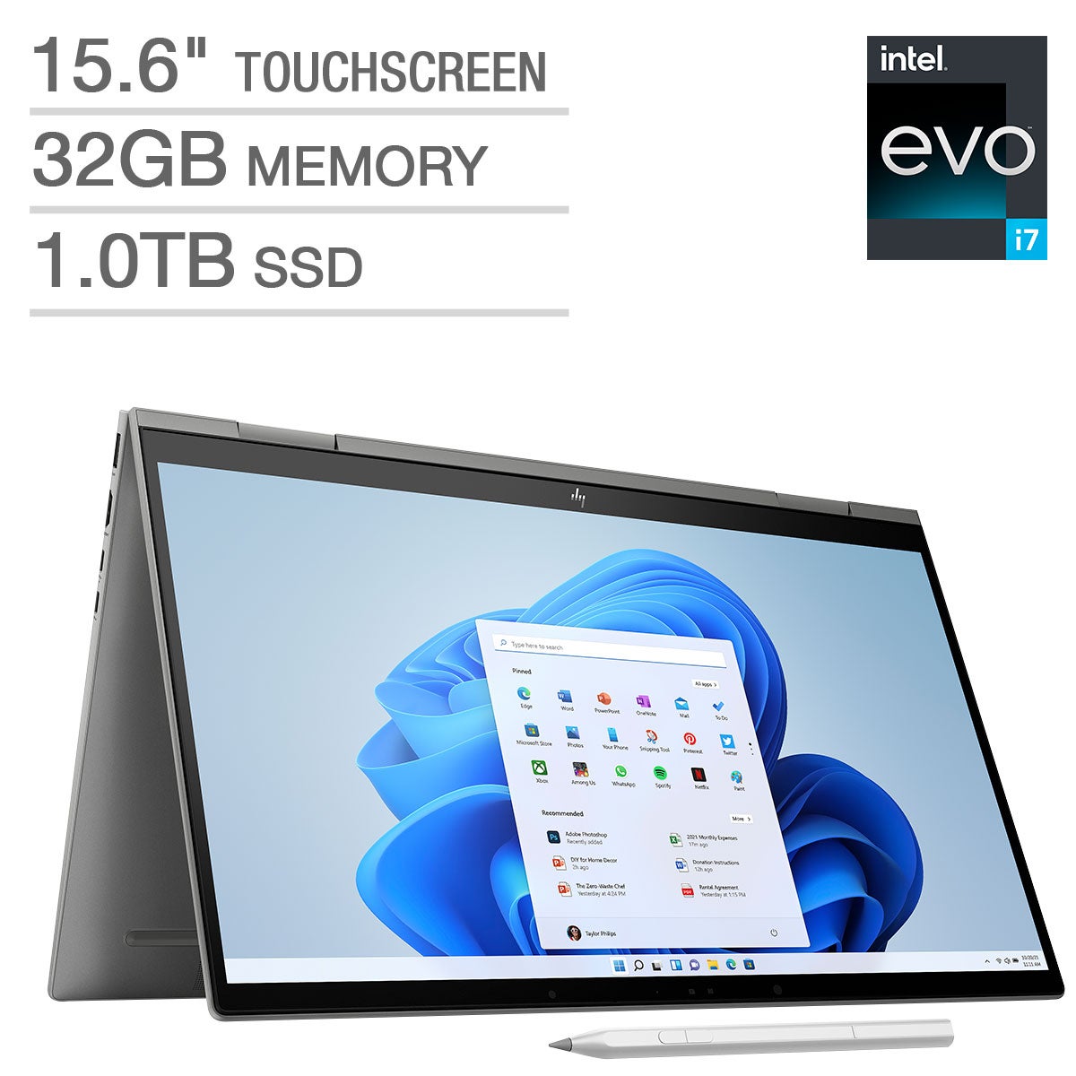 HP 15-EW1073CL 15.6¨ 2-IN-1 LAPTOP INTEL EVO PLATFORM >