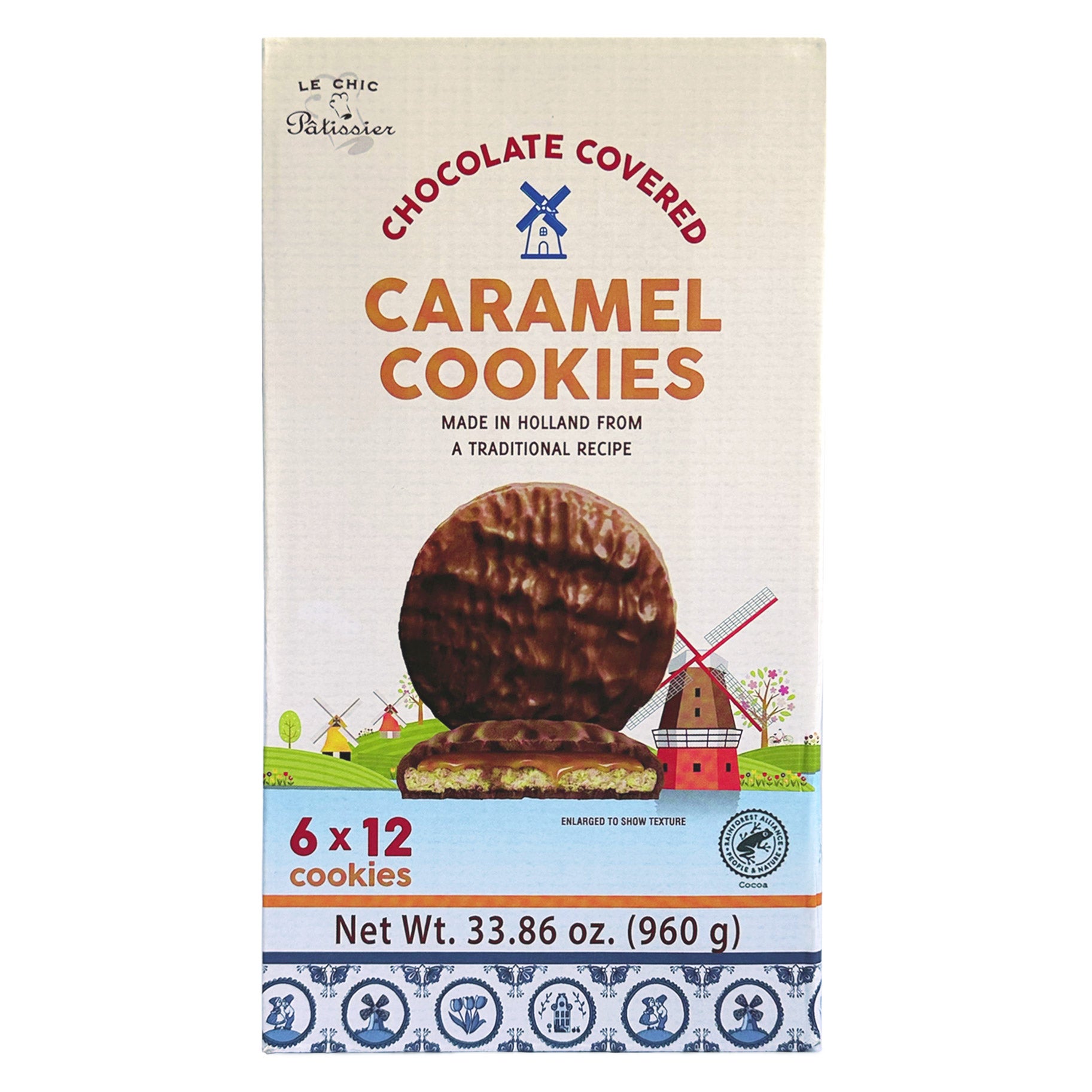 LE CHIC PATISSIER CHOCOLATE CARAMEL COOKIES 33.86 OZ