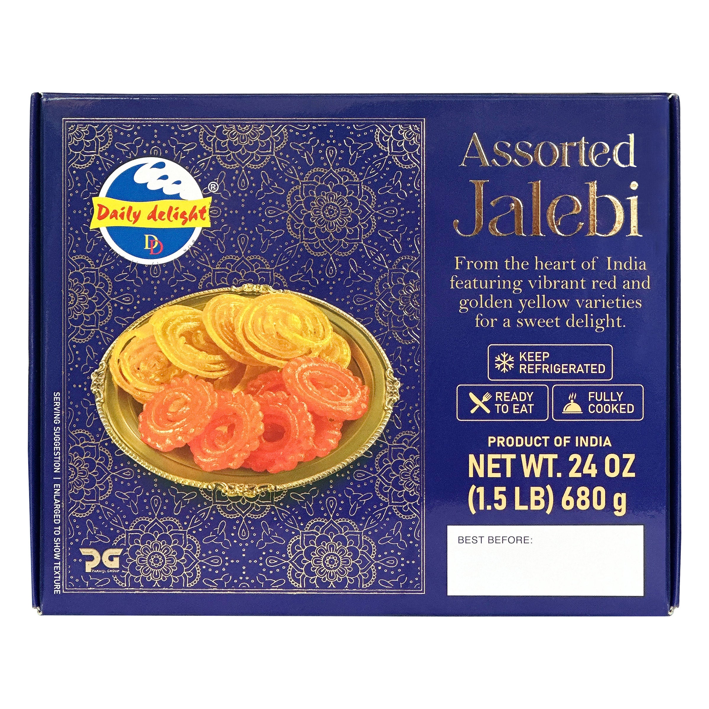 DAILY DELIGHT ASSORTED JALEBI 1.49 LBS - Image 1
