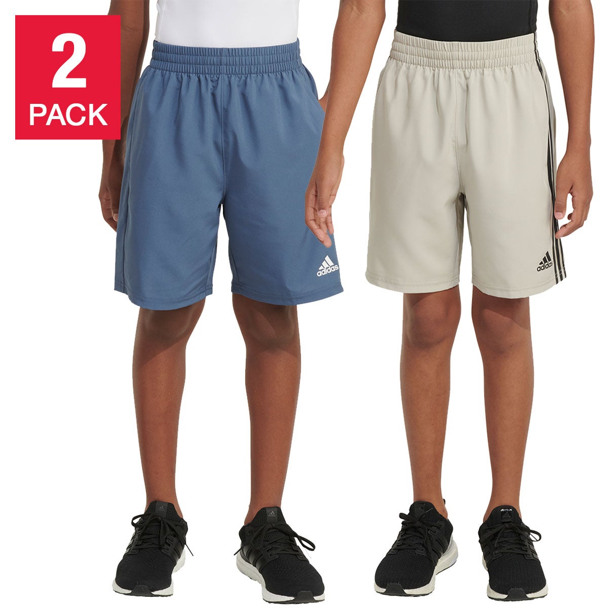 ADIDAS YOUTH 2PK SHORT - Image 1