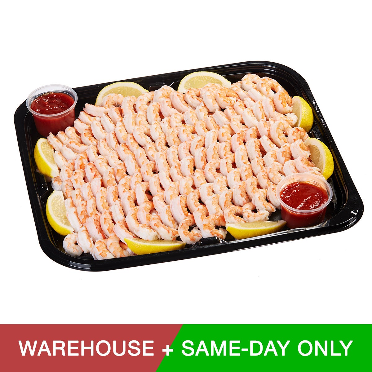 SHRIMP PLATTER WITH COCKTAIL SAUCE SERVES 20 - 24