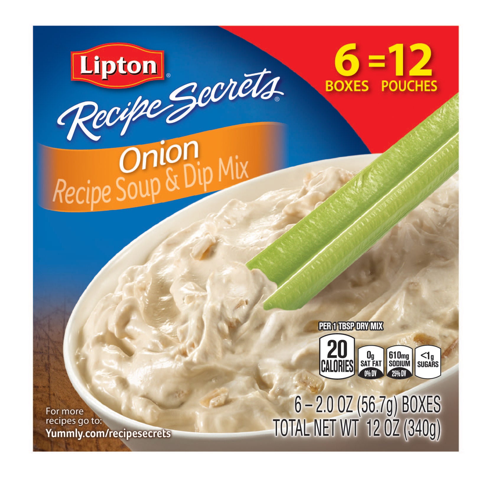LIPTON ONION SOUP & DIP MIX 6/2 OZ