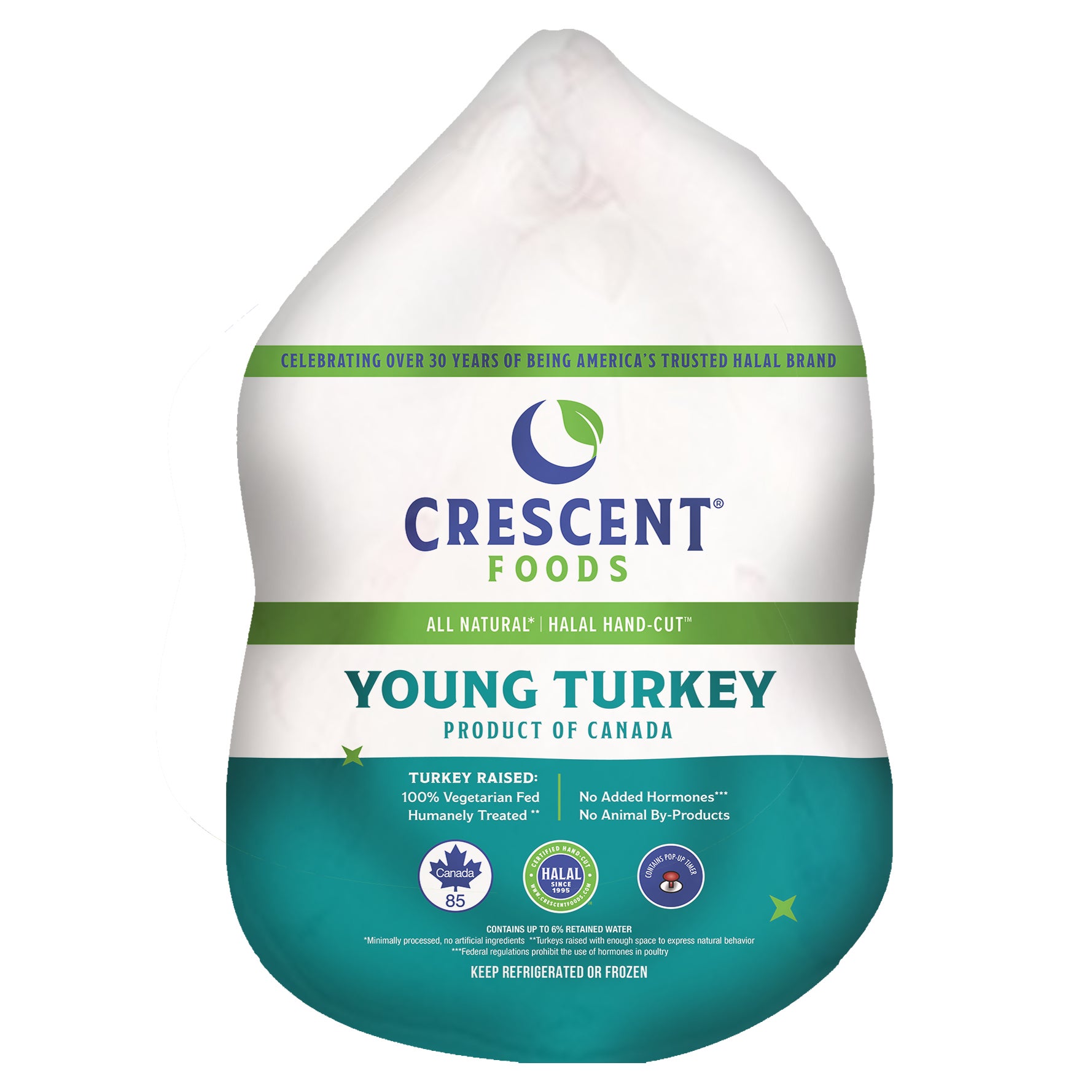 CRESCENT FOODS HALAL YOUNG TURKEY PRICE PER POUND