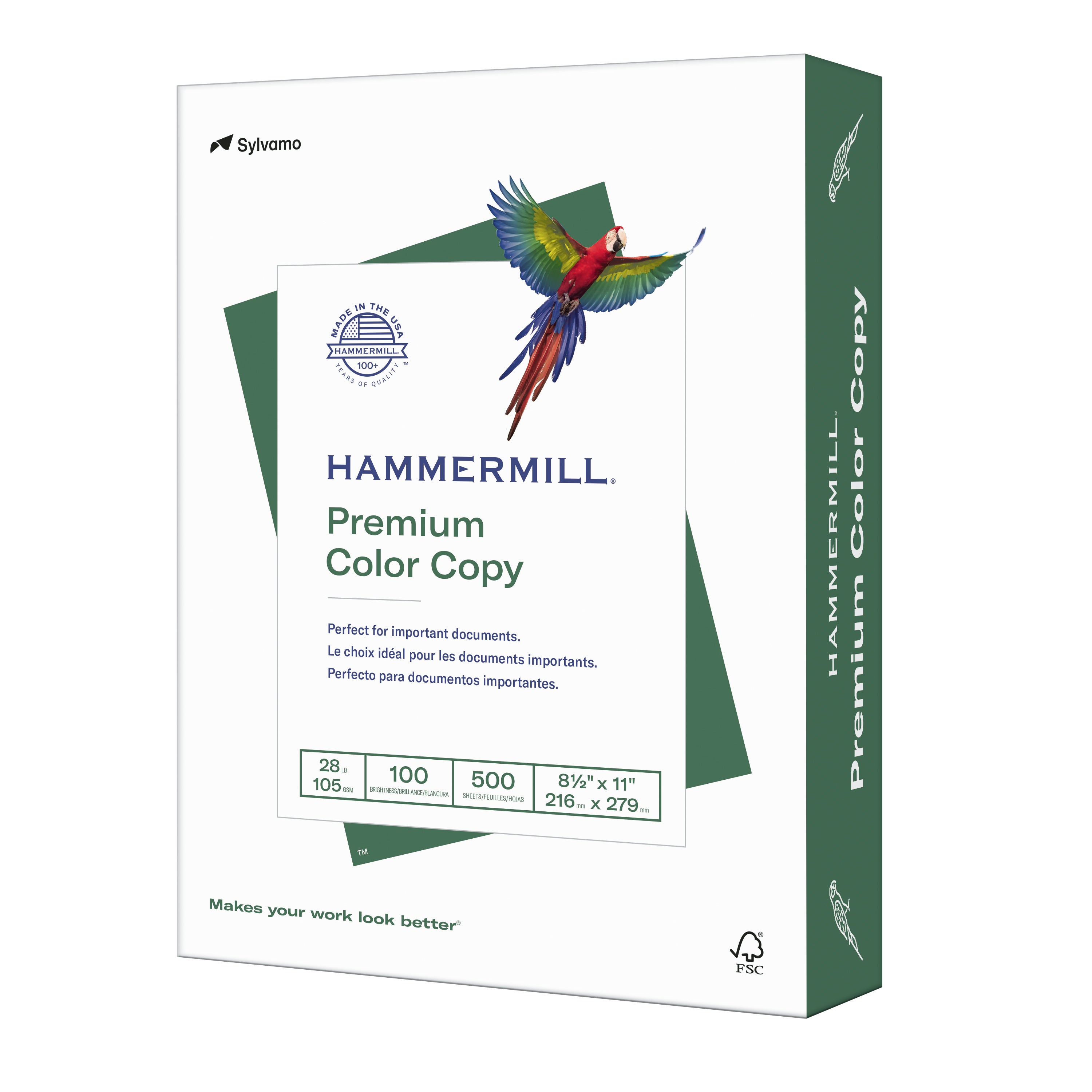 HAMMERMILL COLOR COPY PAPER 8.5X11/28#/100BT/500CT - Image 1
