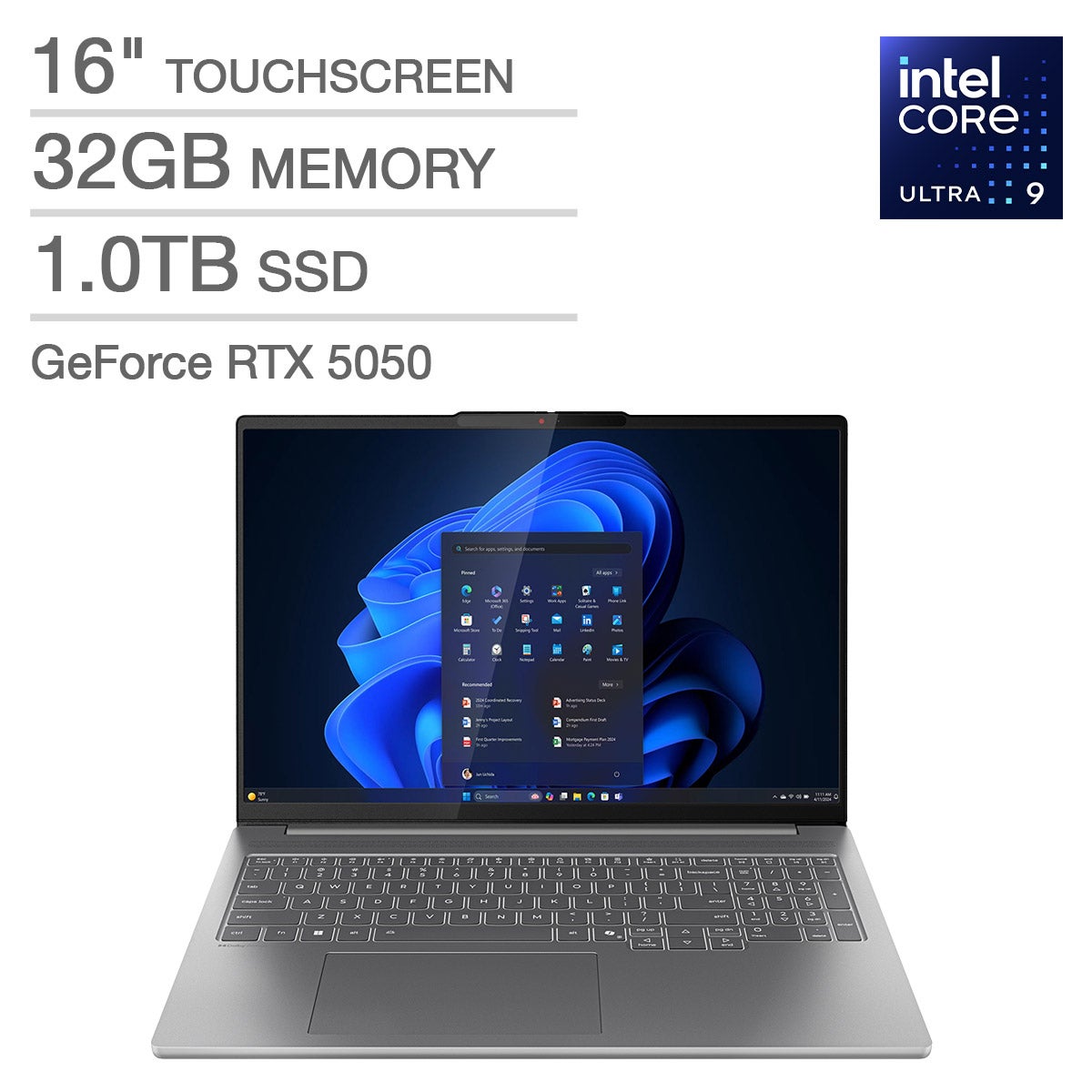 LENOVO IDEAPAD PRO 5I 16¨ TOUCHSCREEN CU9/32GB/1TB