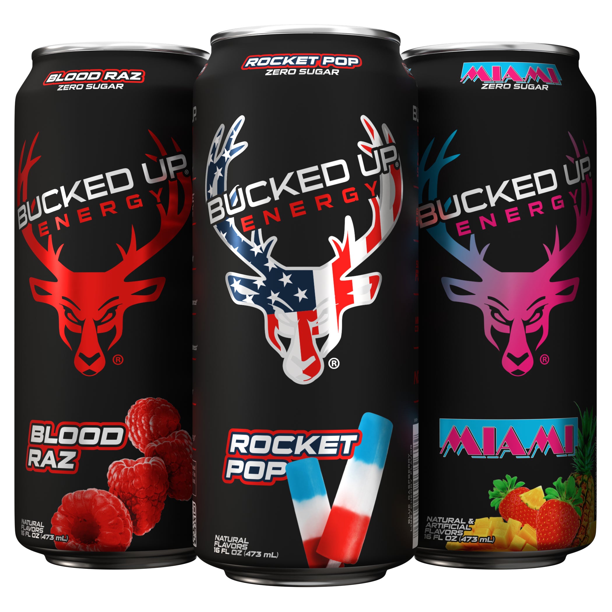 BUCKED UP ENERGY TOP THREE VARIETY 12/16 FL OZ - Image 1