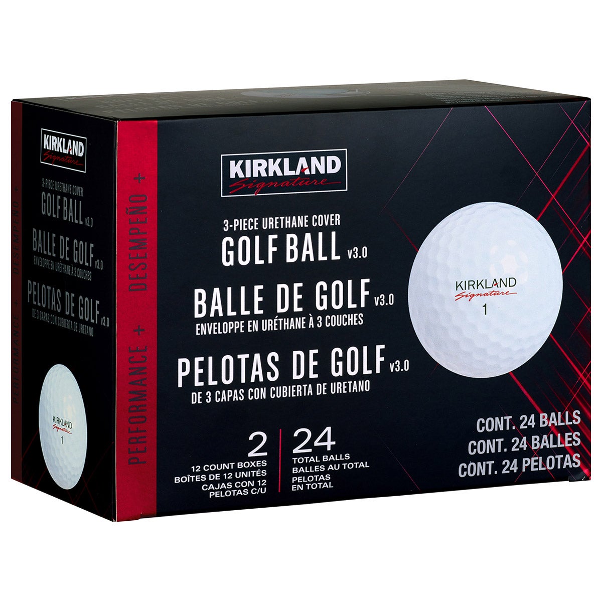 KIRKLAND SIGNATURE 3 PC GOLF BALL PERFORMANCE PLUS V3.0 - Image 1