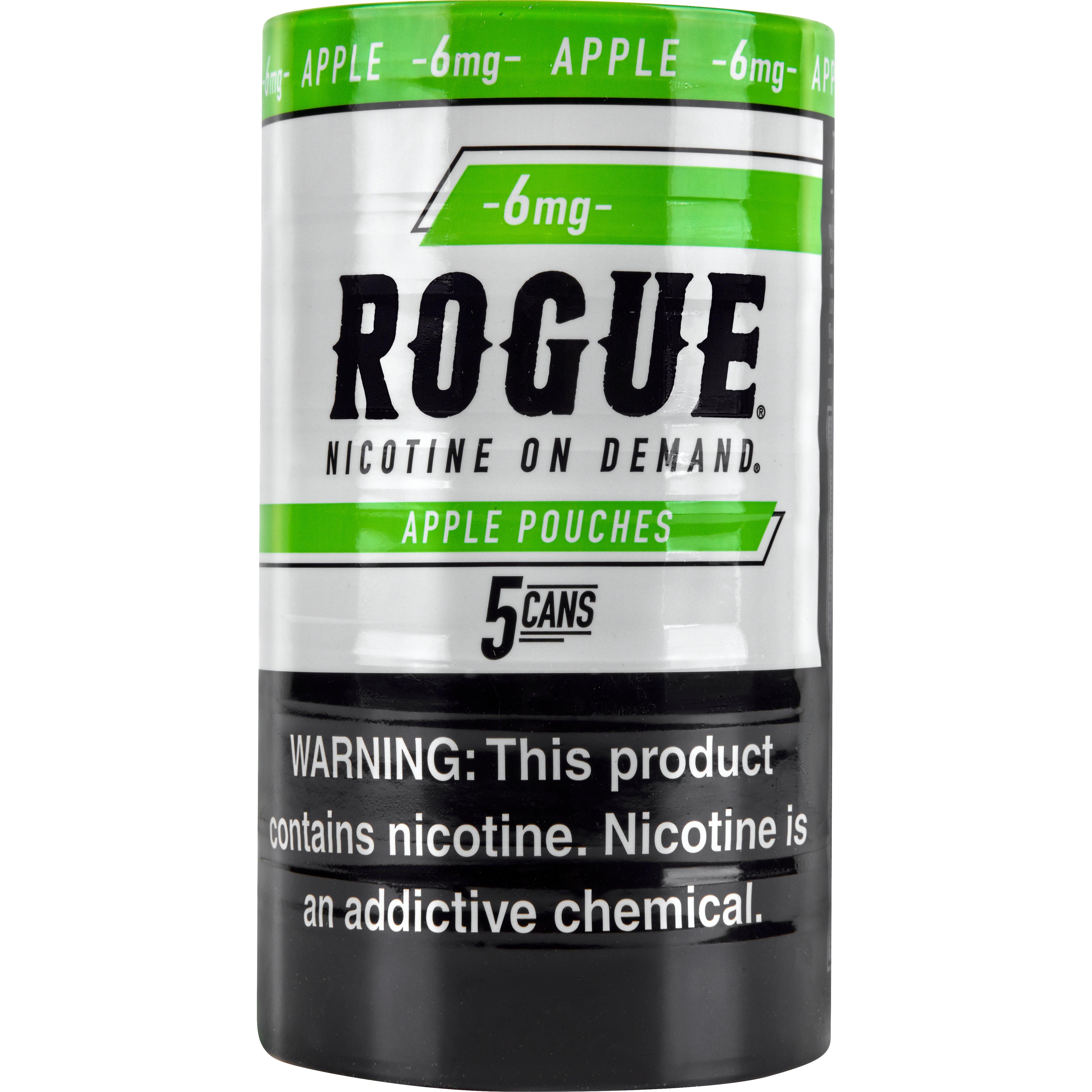 ROGUE APPLE 6MG POUCH 5/20CT CAN ROLL