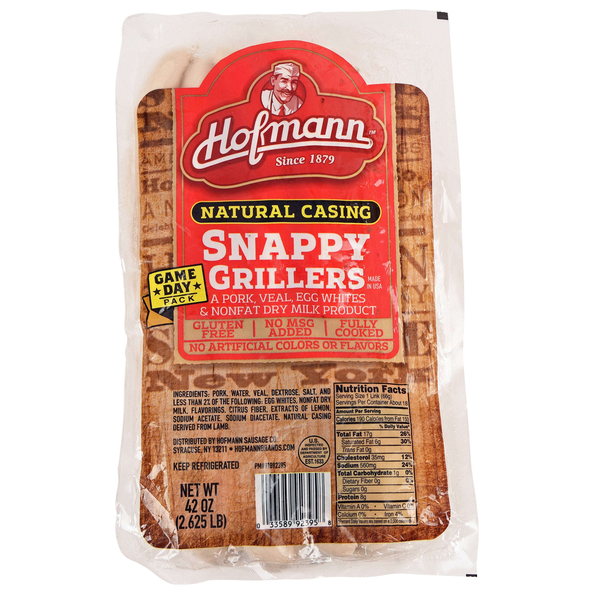 HOFMANN SNAPPY GRILLERS 42 OZ (2.62 LBS)