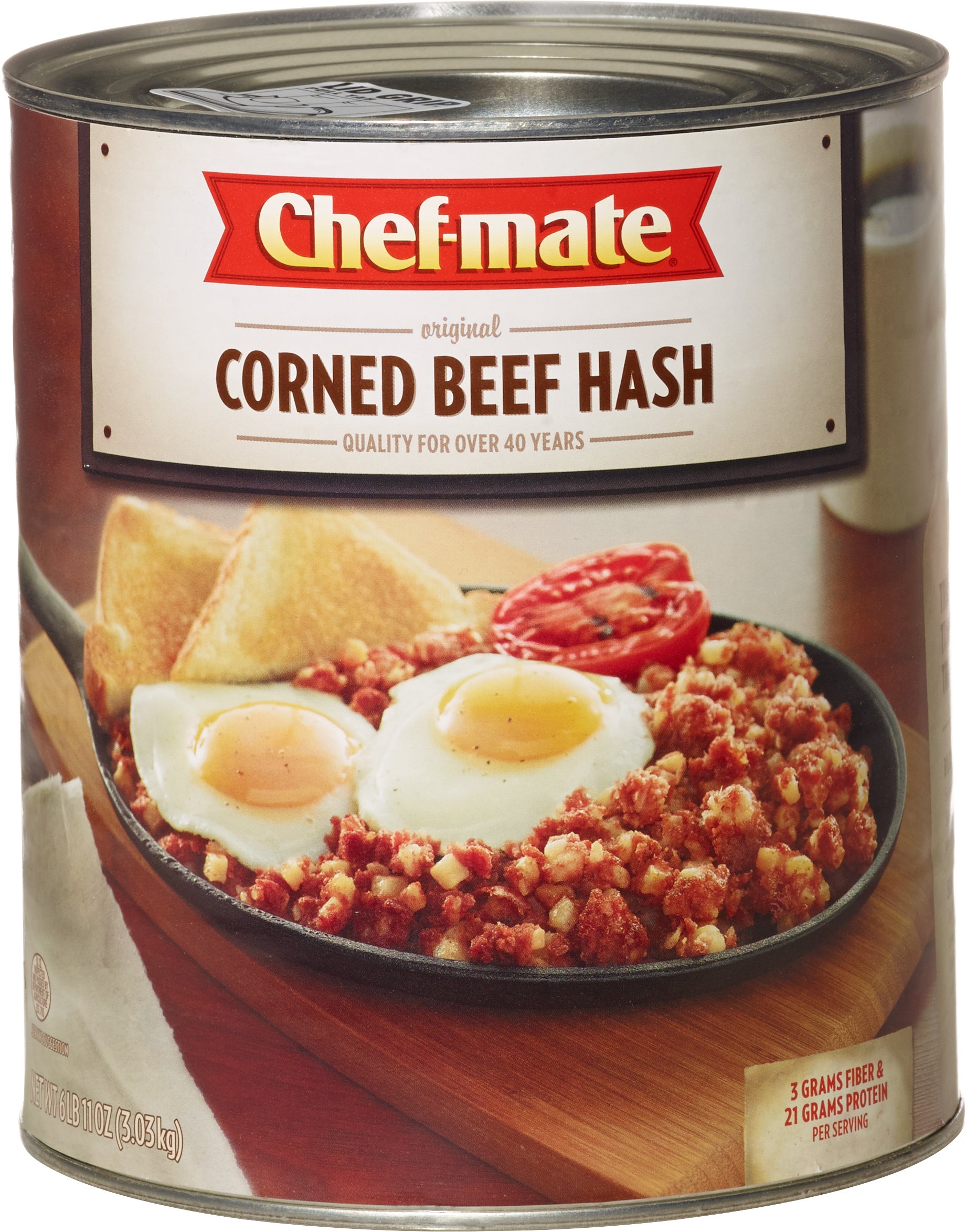 CHEF-MATE CORNED BEEF HASH #10 CAN
