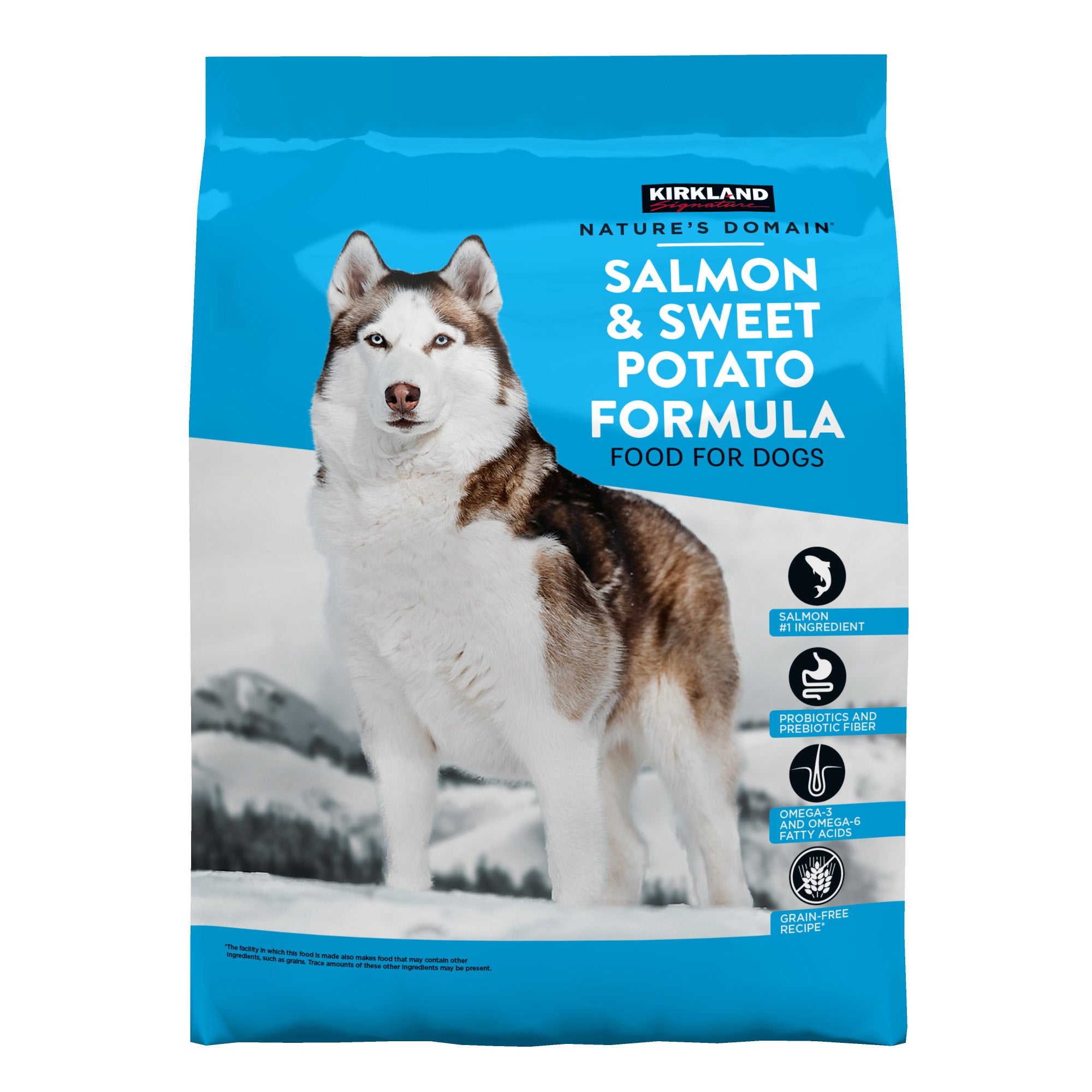 KS NATURE'S DOMAIN SALMON & SWEET POTATO 35 POUND DOG FOOD - Image 1
