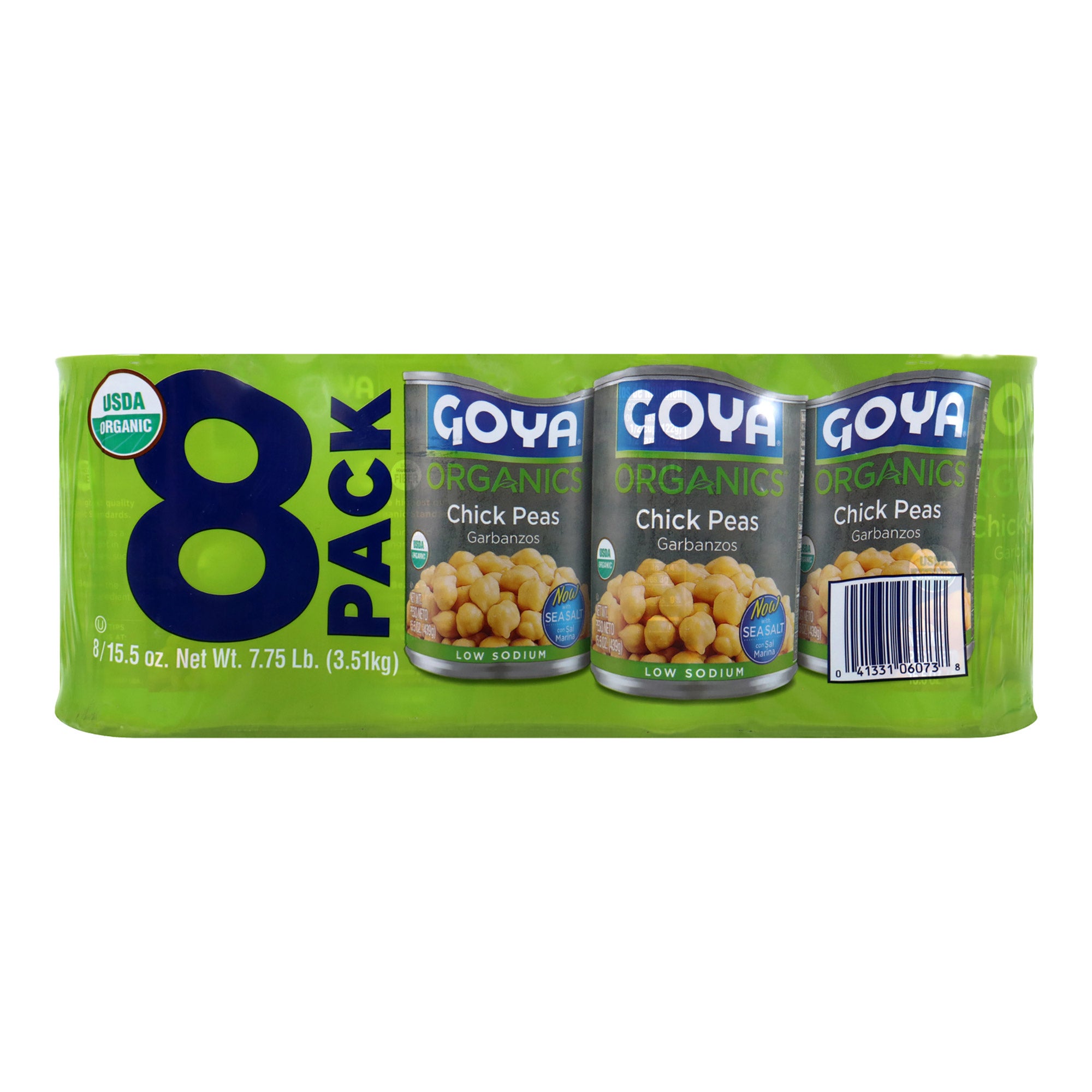GOYA ORGANIC CHICK PEAS 8/15.5 OZ