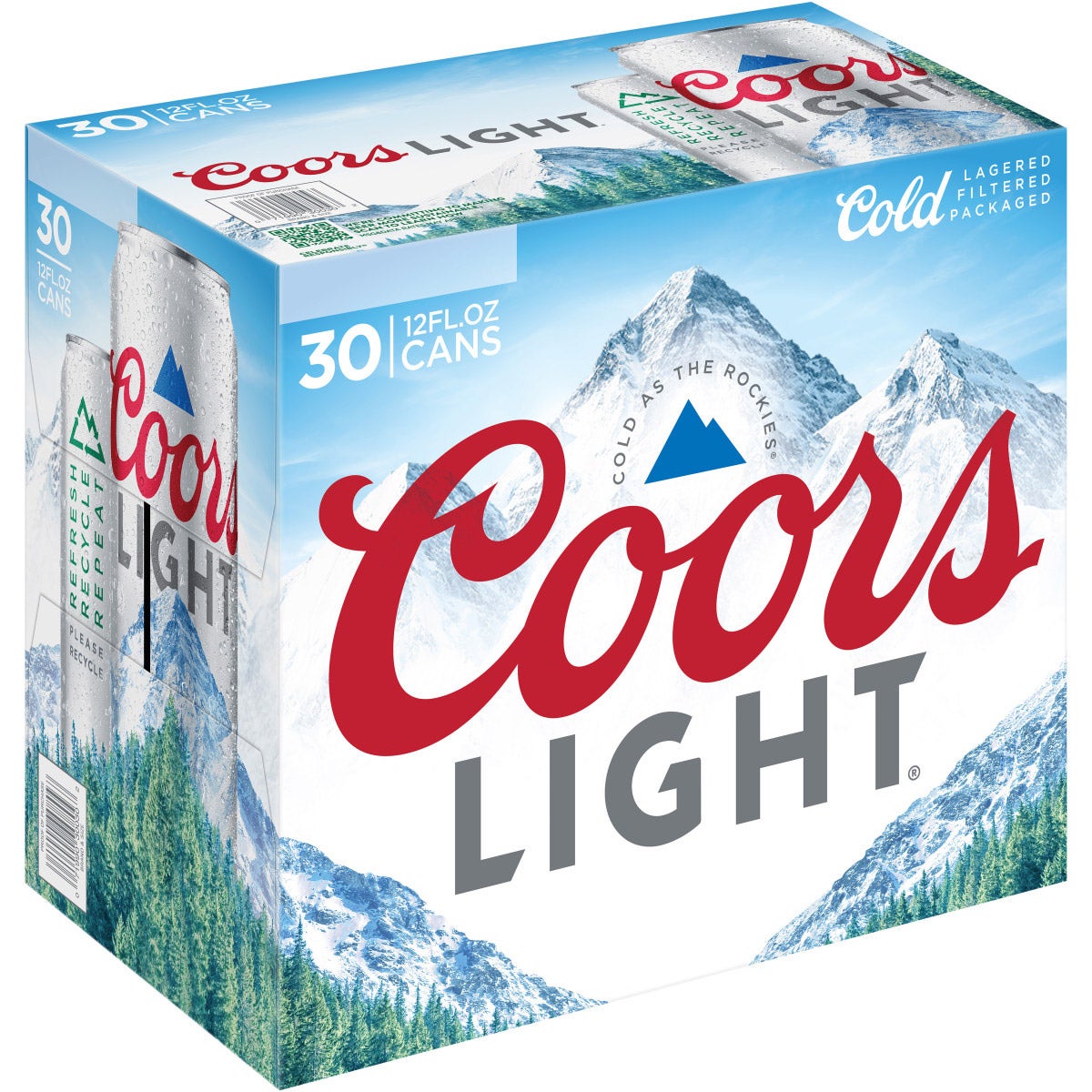 COORS LIGHT 30/12 OZ CANS