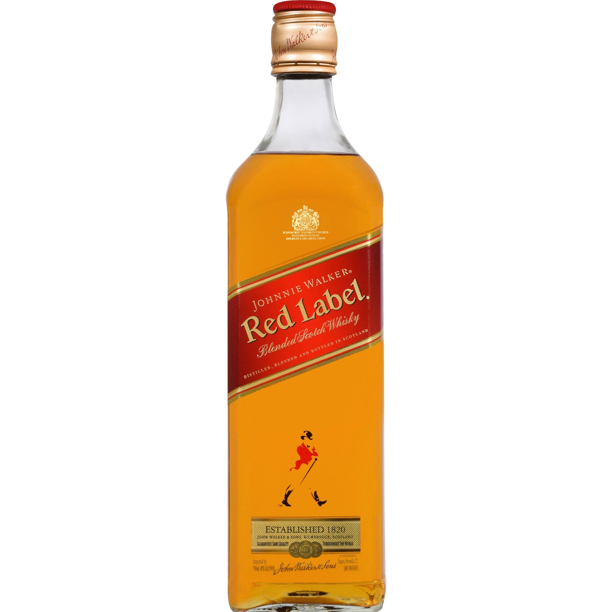 JOHNNIE WALKER RED SCOTCH WHISKEY SCOTLAND 750ML