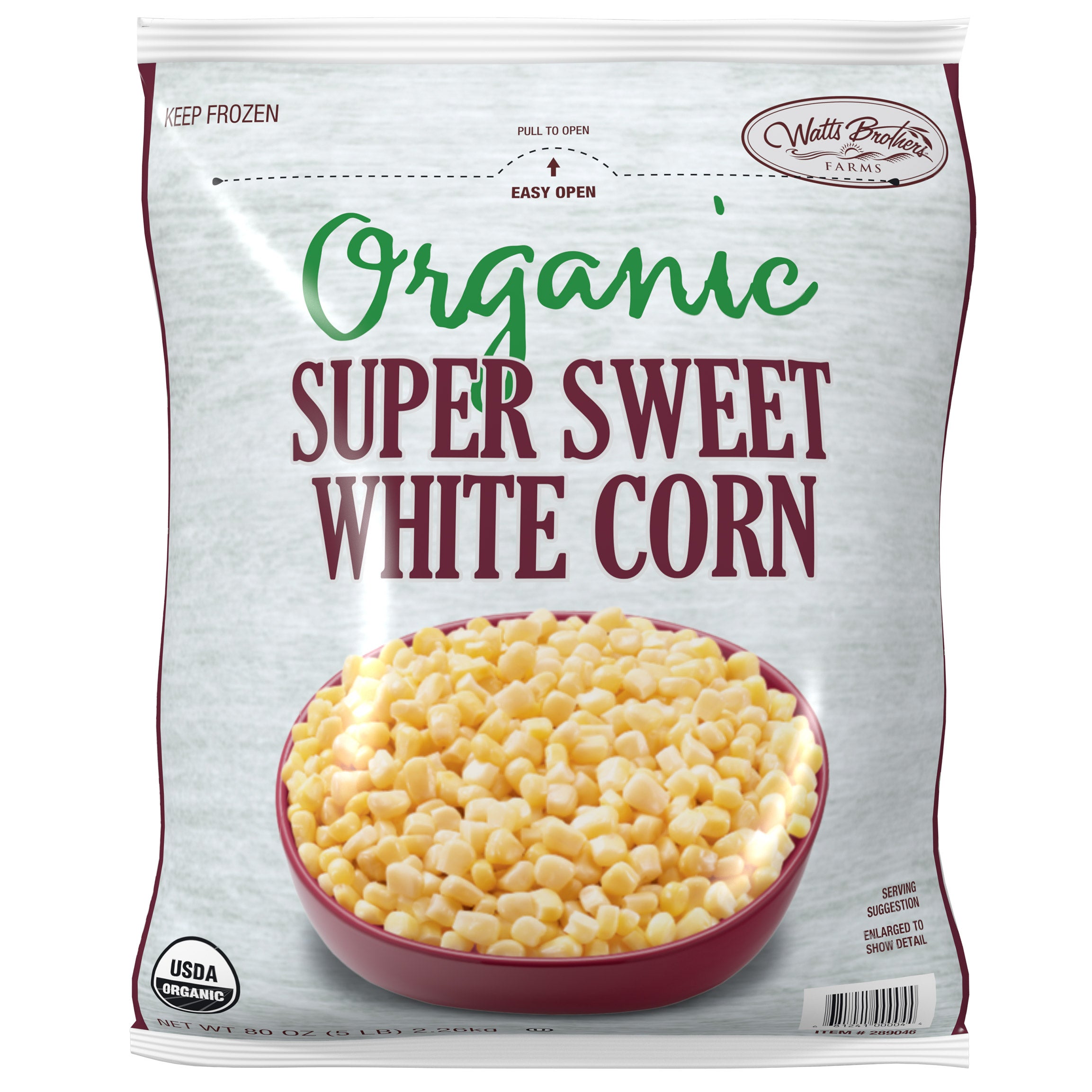 WATTS BROTHERS FARMS ORGANIC WHITE CORN 5 LB - Image 1