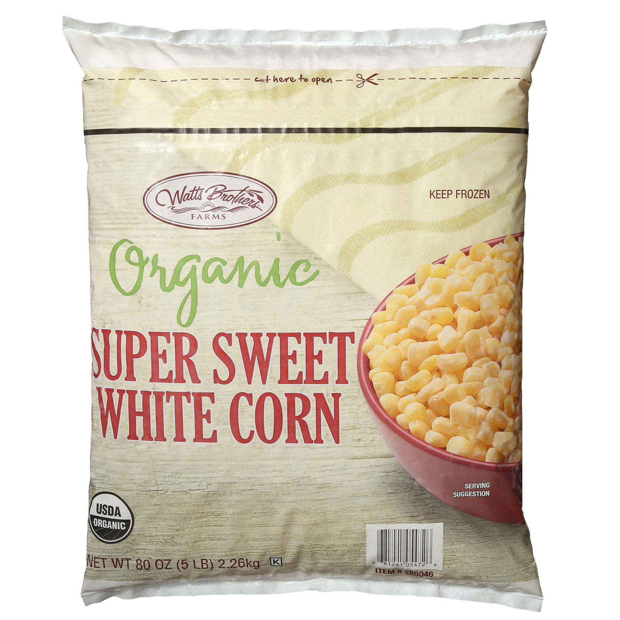 WATTS BROTHERS FARMS ORGANIC WHITE CORN 5 LB