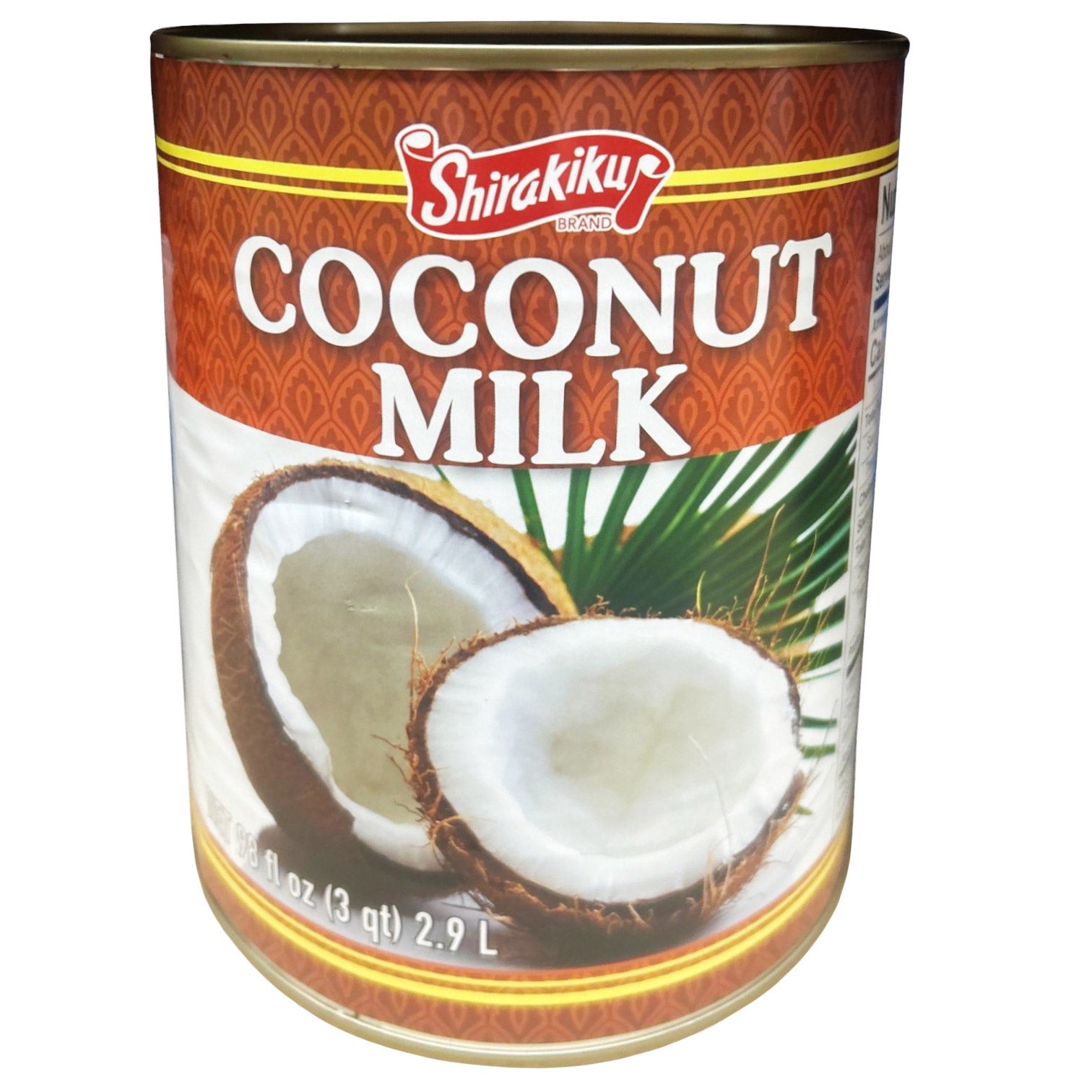 SHIRAKIKU COCONUT MILK #10 CAN NET WT 98 OZ - Image 1
