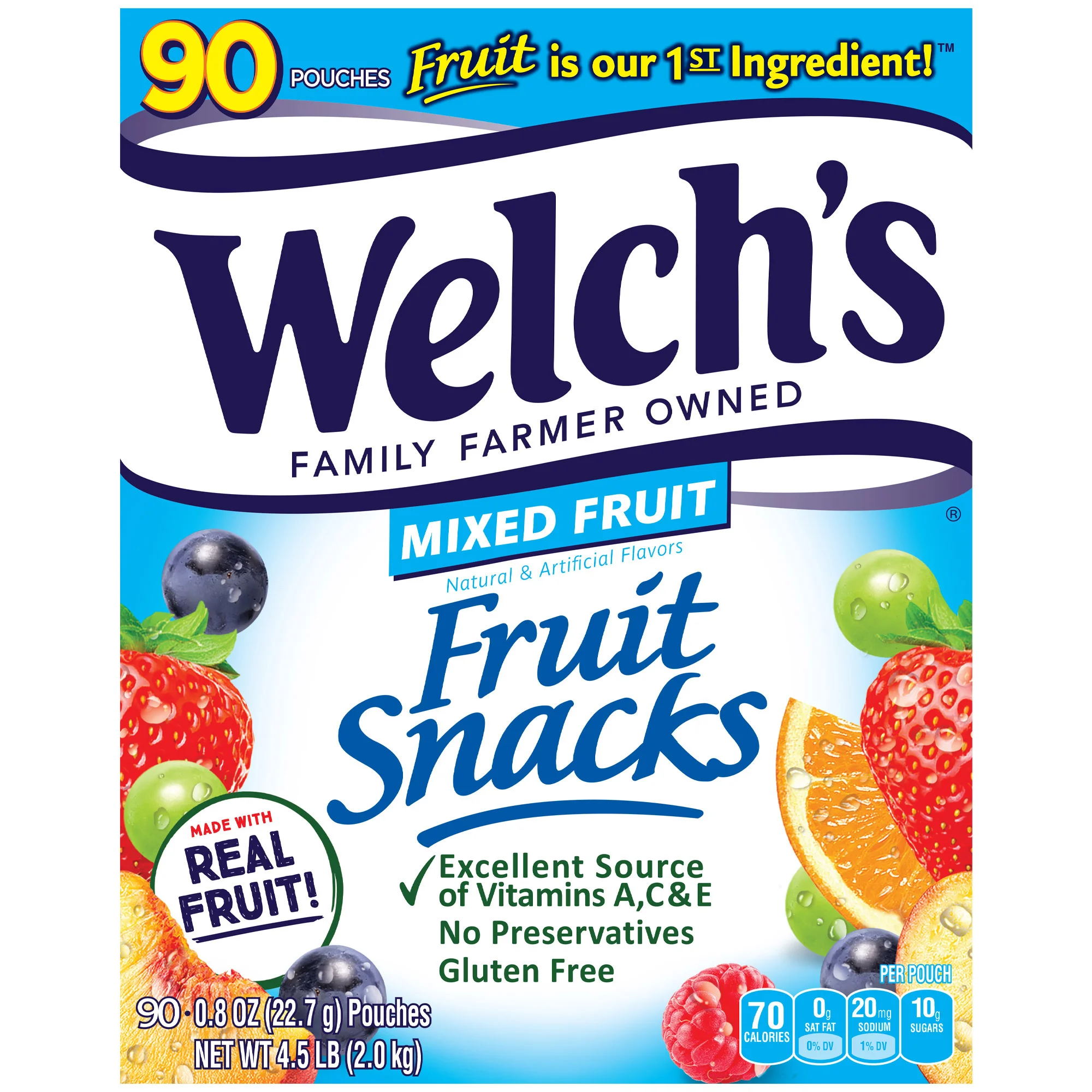 WELCH'S FRUIT SNACKS 90/.8 OZ - Image 1