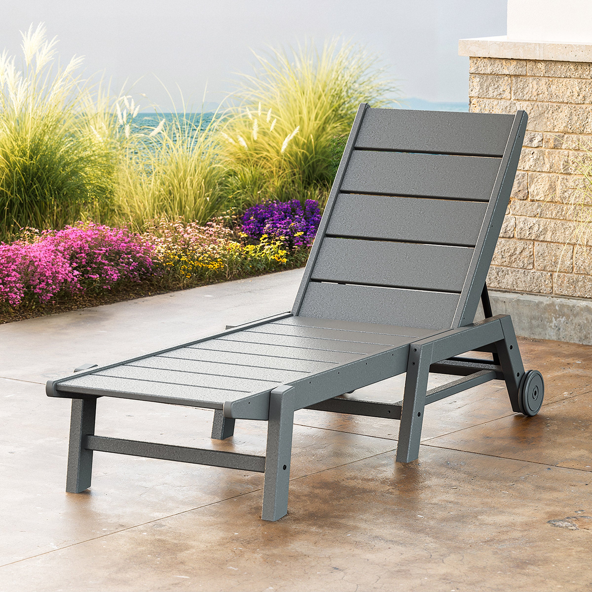 POLYWOOD LONG BEACH CHAISE LOUNGE