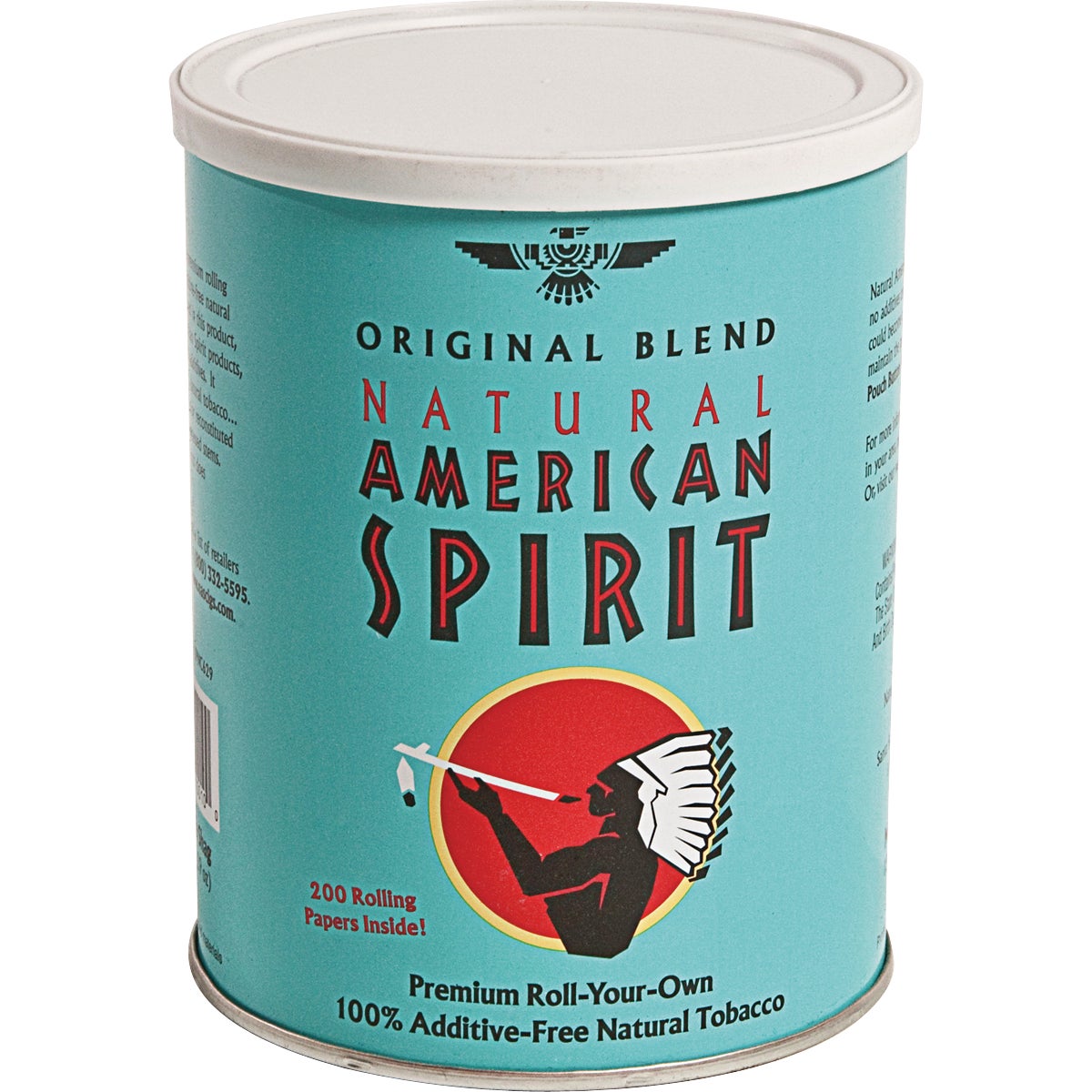 AMERICAN SPIRIT CAN TURQUOISE BLUE RYO 150 GRAM TIN