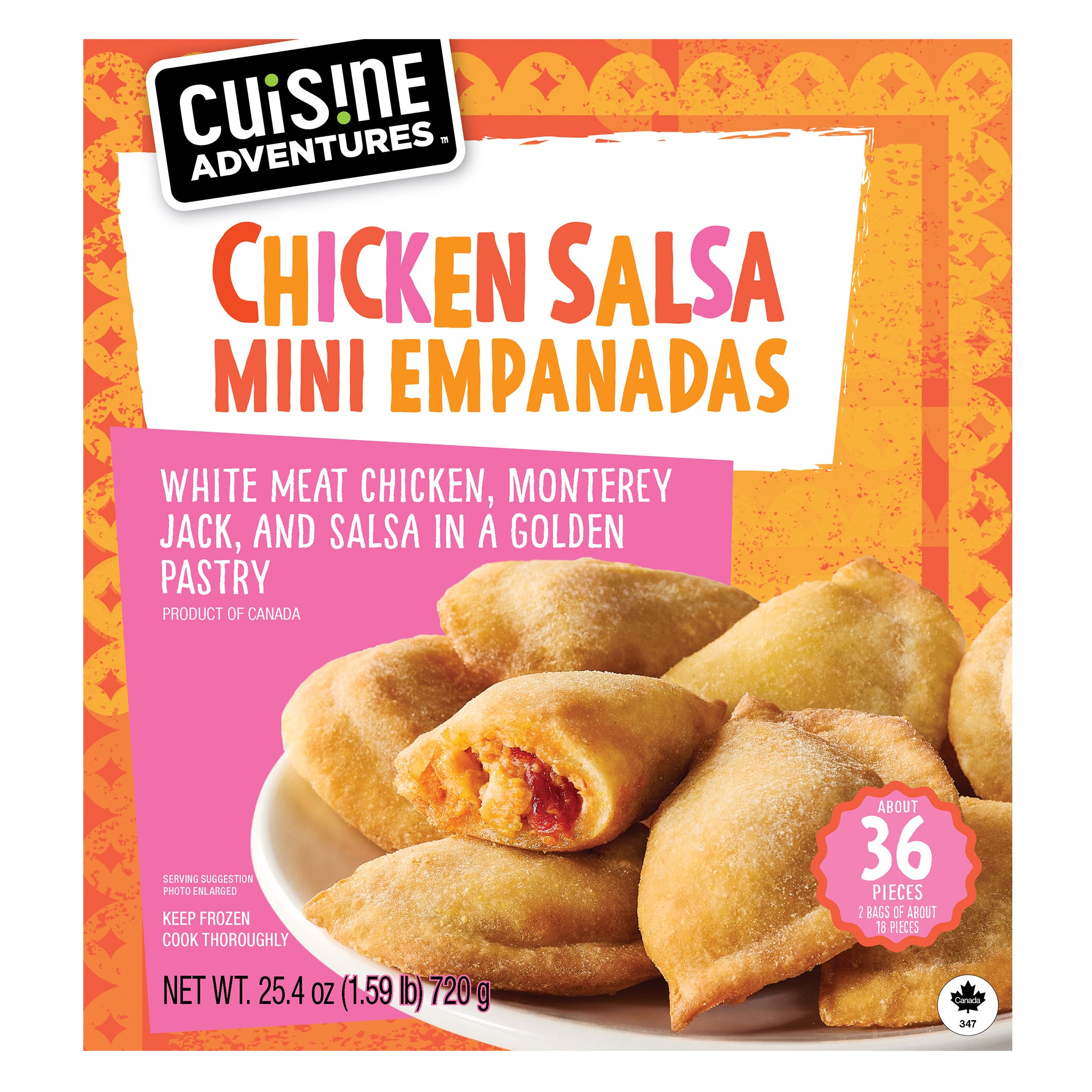 CUISINE ADVENTURES CHICKEN MINI EMPANADAS 25.4 OZ