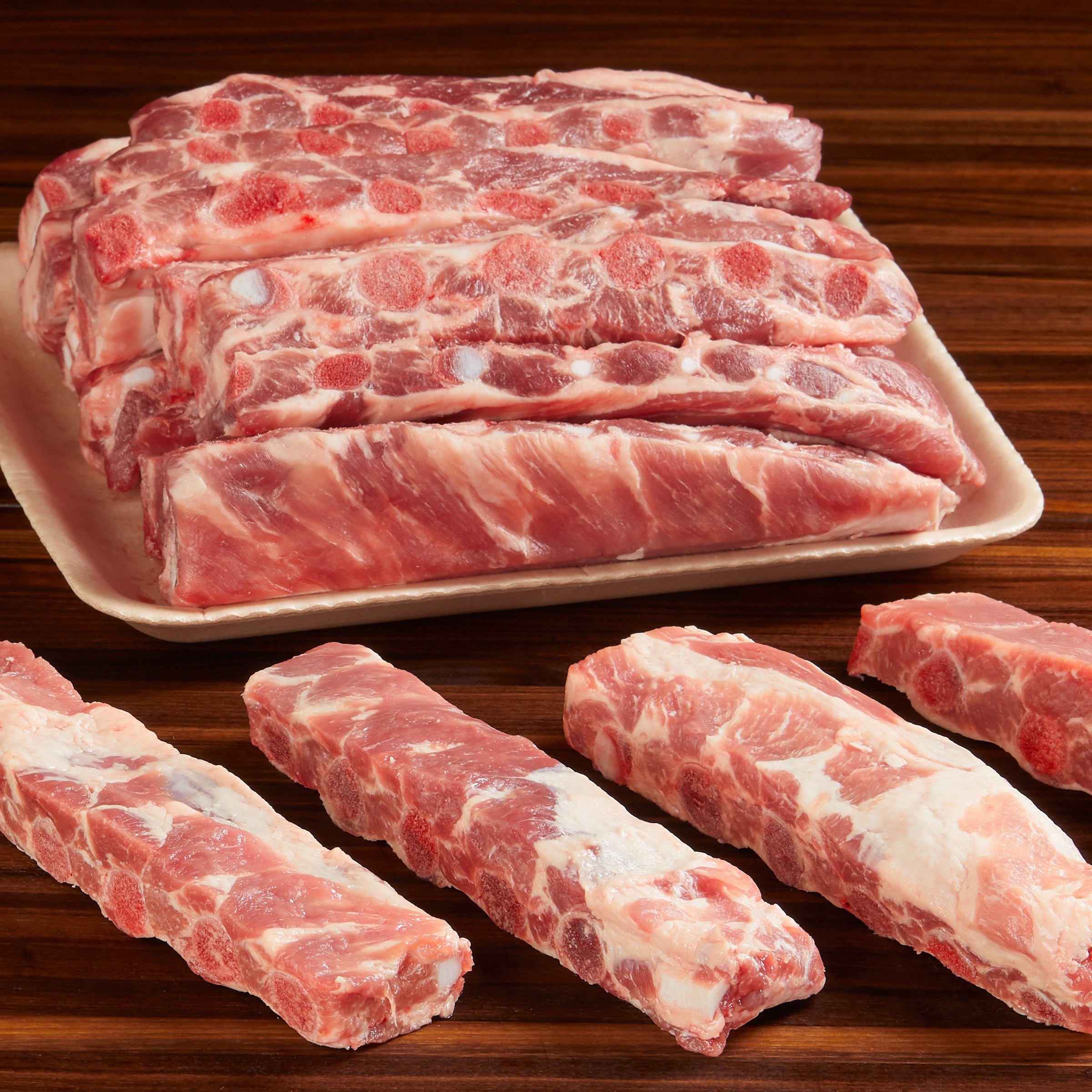 PORK ST LOUIS SPARE RIB PORTIONS PER LB. - Image 1