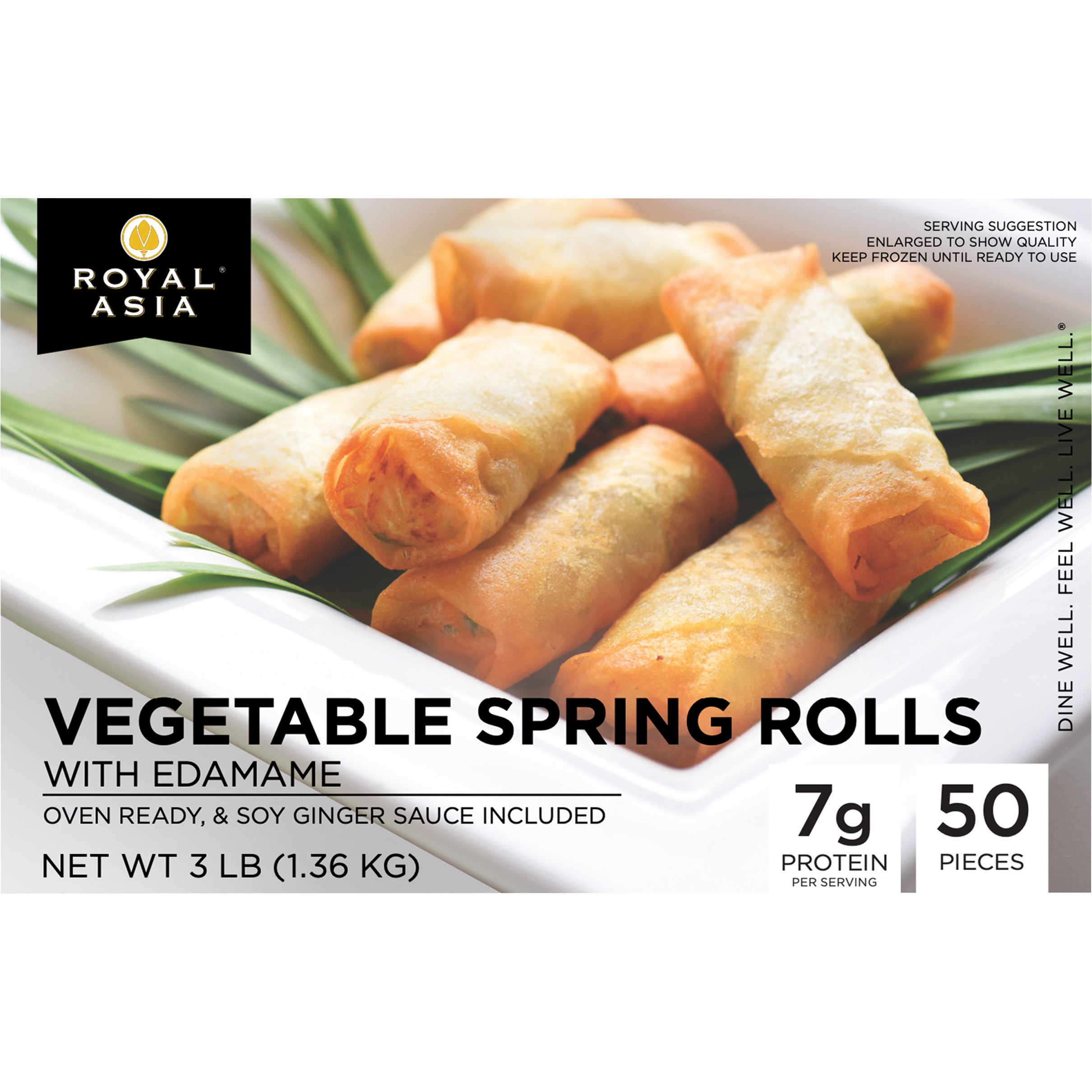 ROYAL ASIA VEGETABLE SPRING ROLLS 50 CT - Image 1