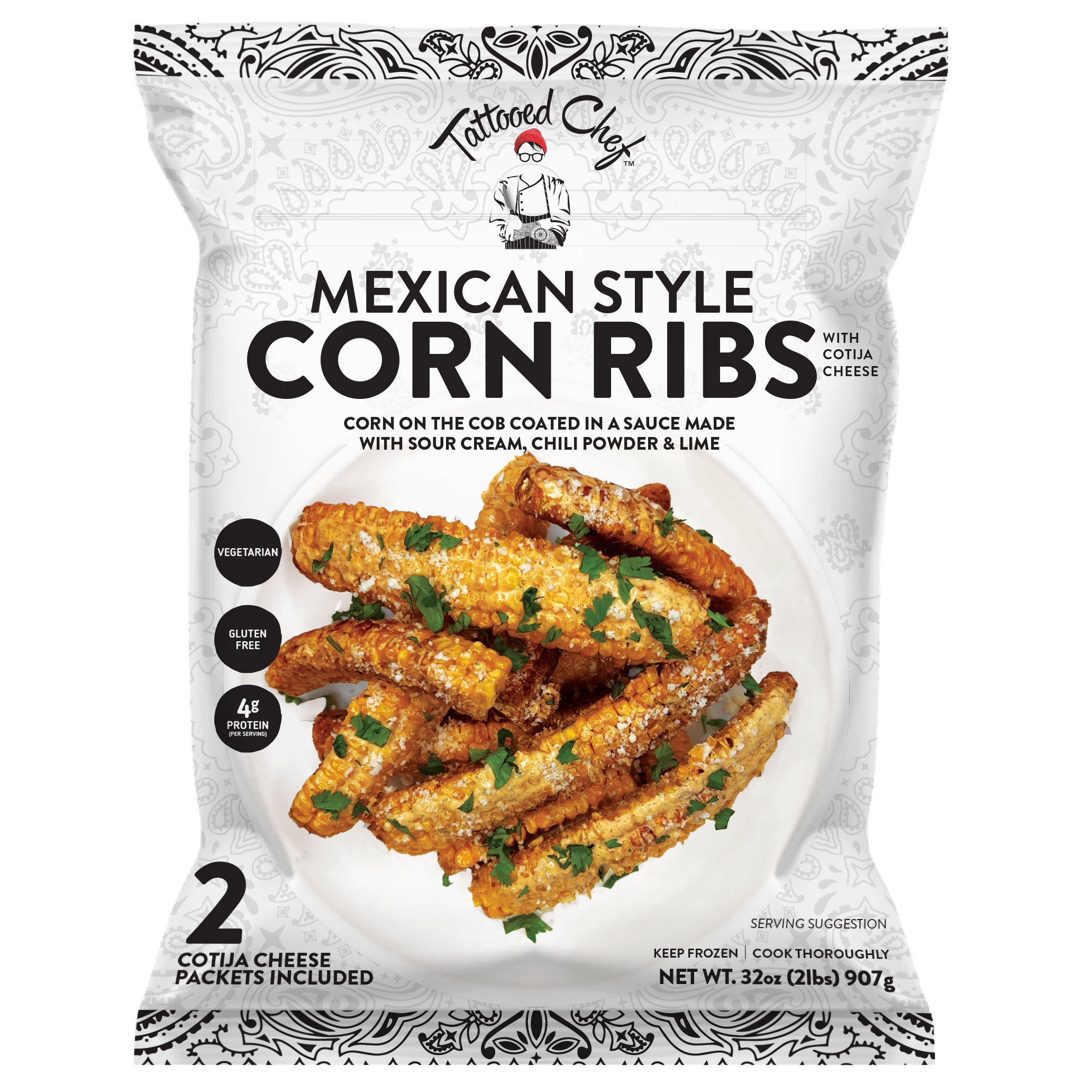 TATTOOED CHEF MEXICAN STYLE CORN RIBS 32 OZ - Image 1