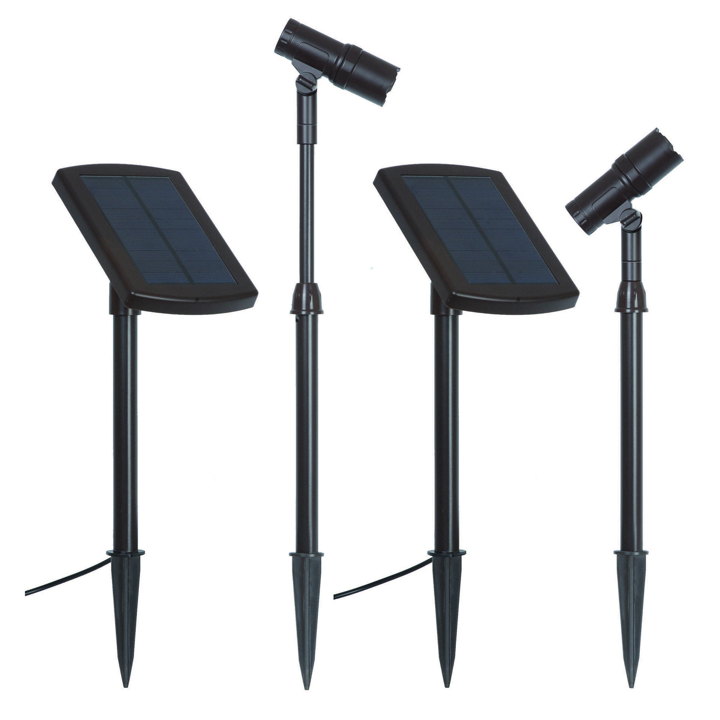 SMARTYARD SOLAR SPOT LIGHTS 2PK ^