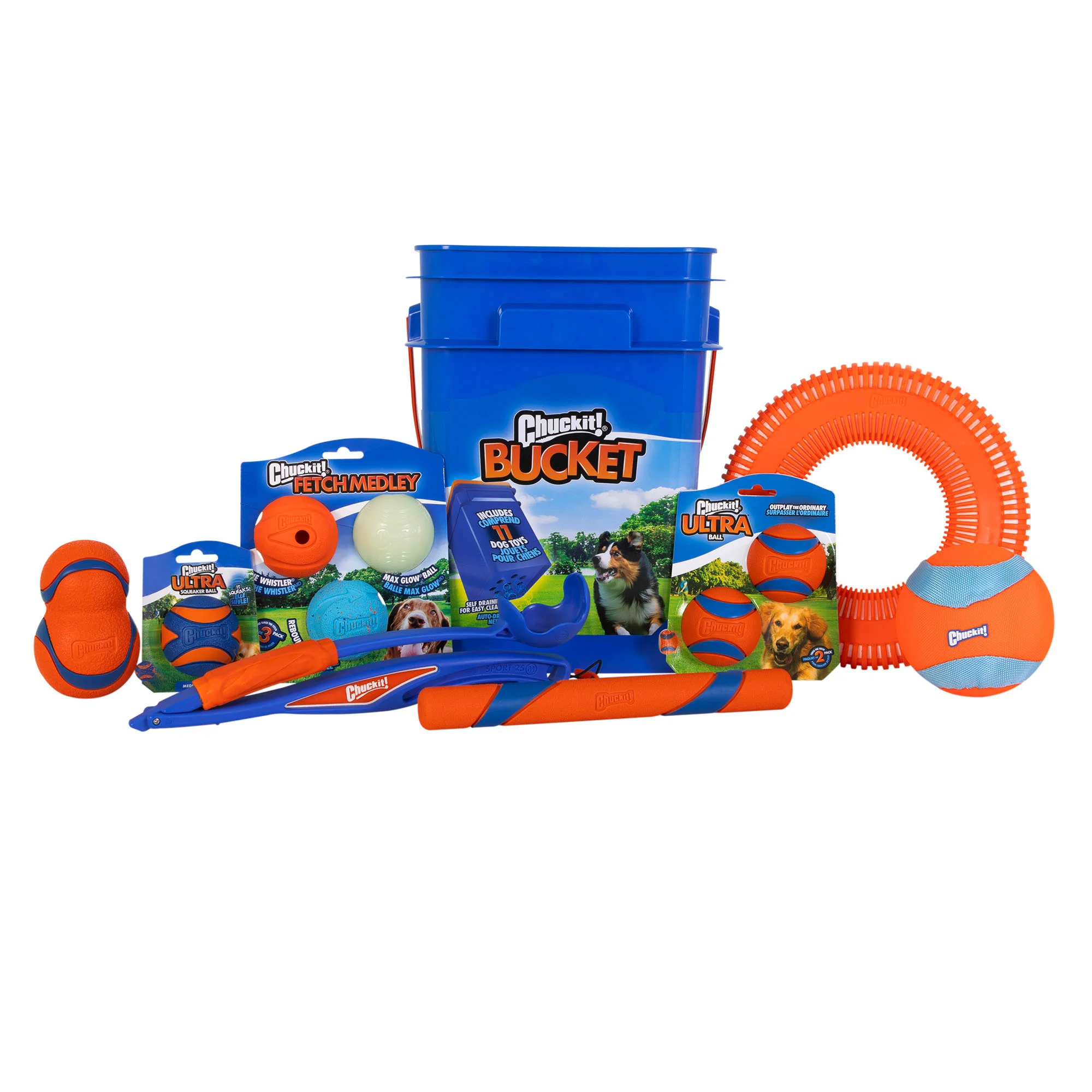 CHUCKIT! TOY BUCKET 11 PIECES