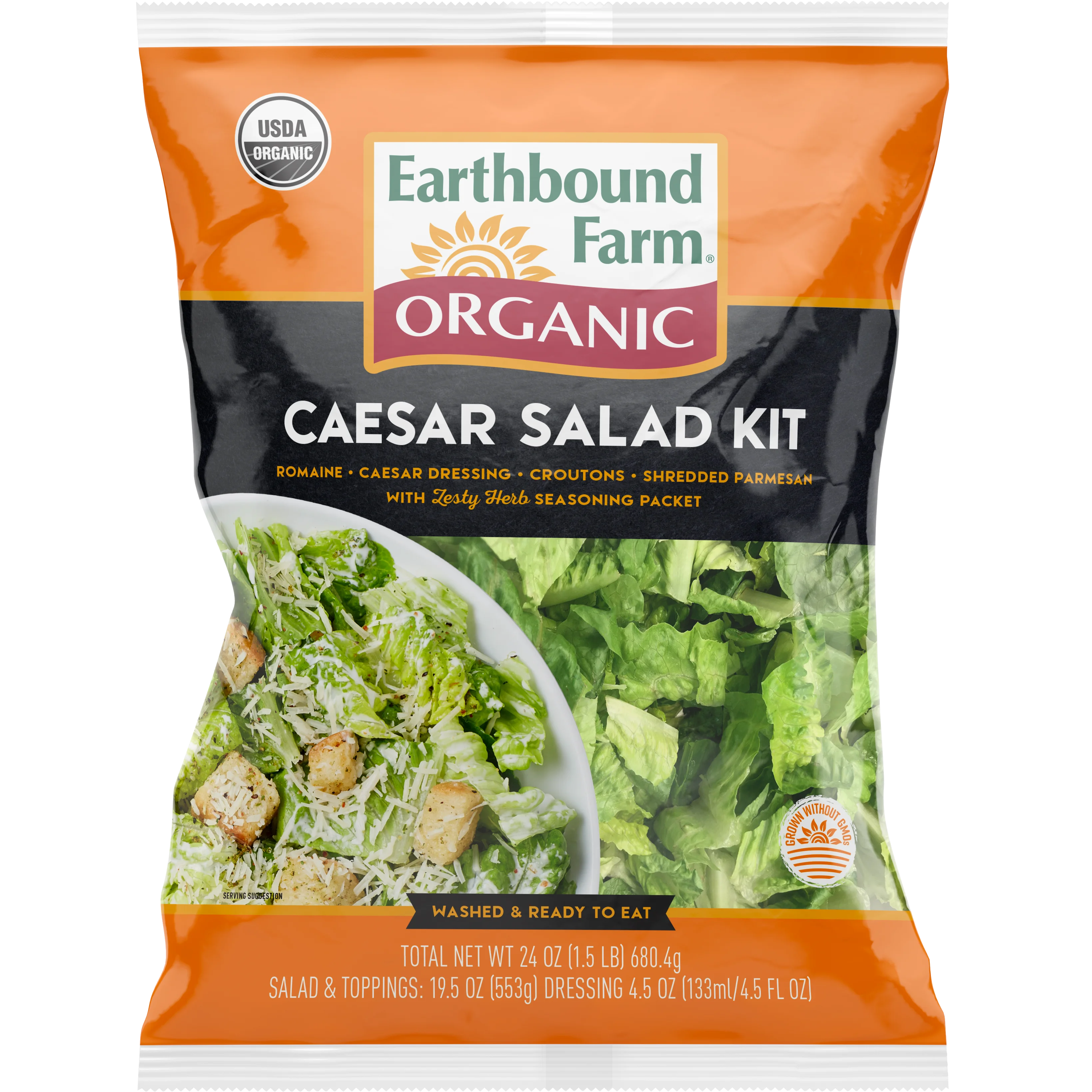 ORGANIC CAESAR SALAD KIT 24 OZ