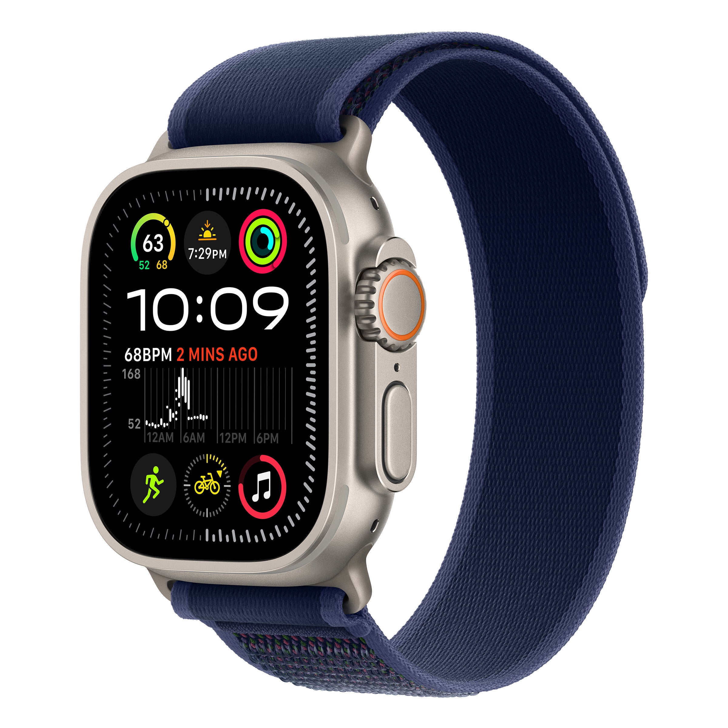 APPLE WATCH ULTRA2 LTE 49MM NATURAL TITANIUM BLUE LOOP MX4L3LW/A - Image 1